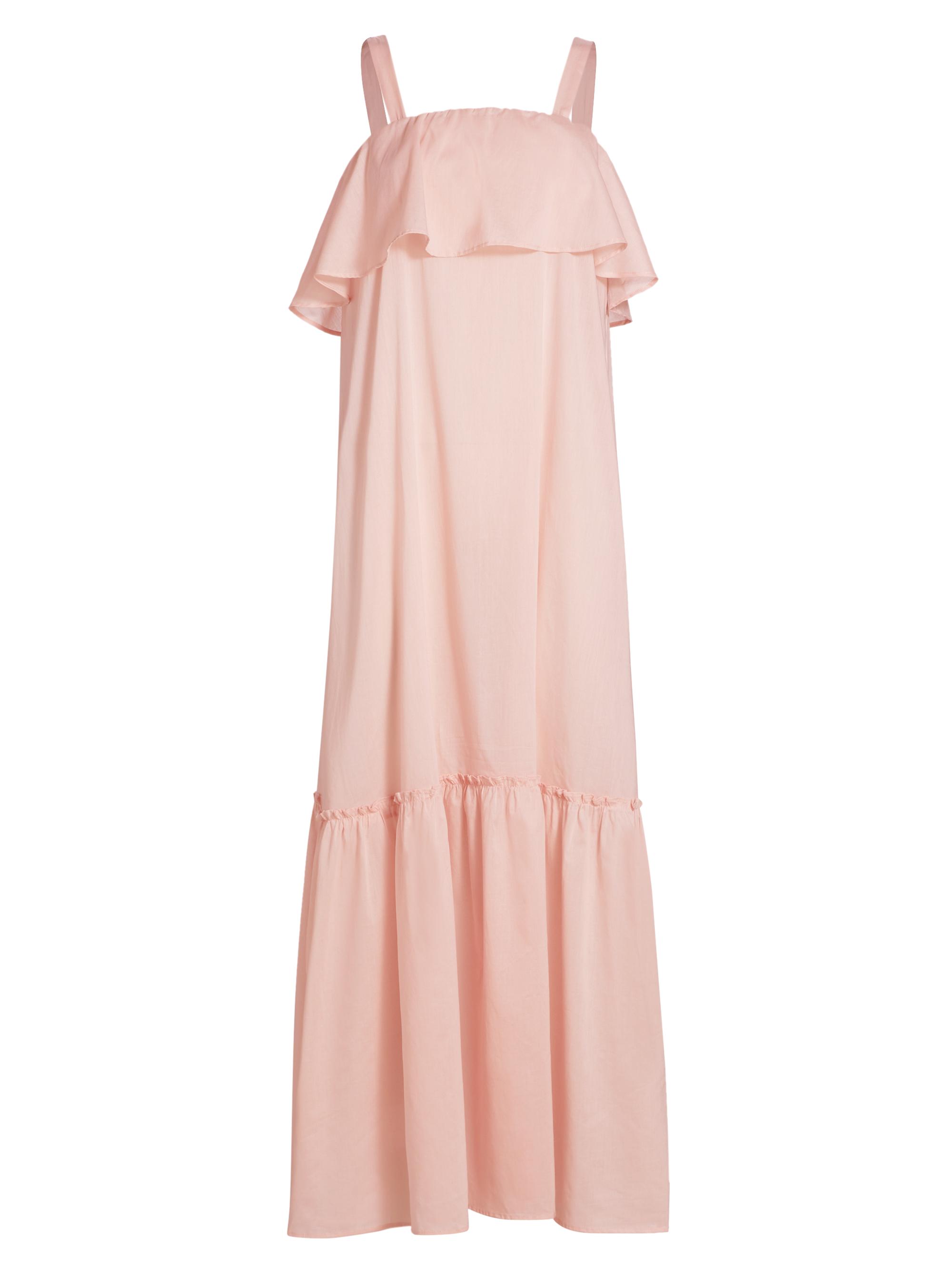 Pour Les Femmes Women's Ruffle Maxi Dress - Peach Whip