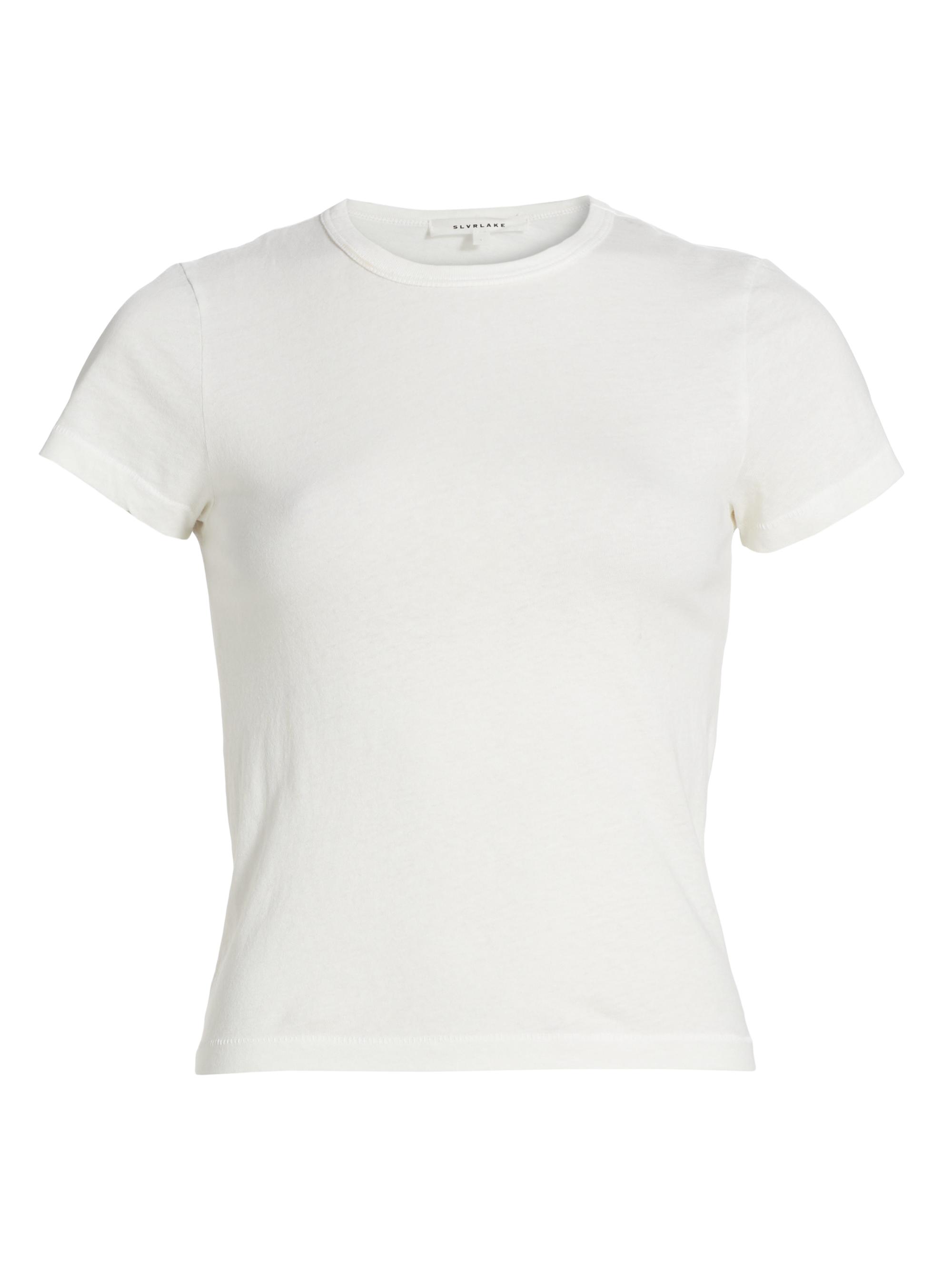 SLVRLAKE Women's Cotton Baby T-Shirt - Natural White