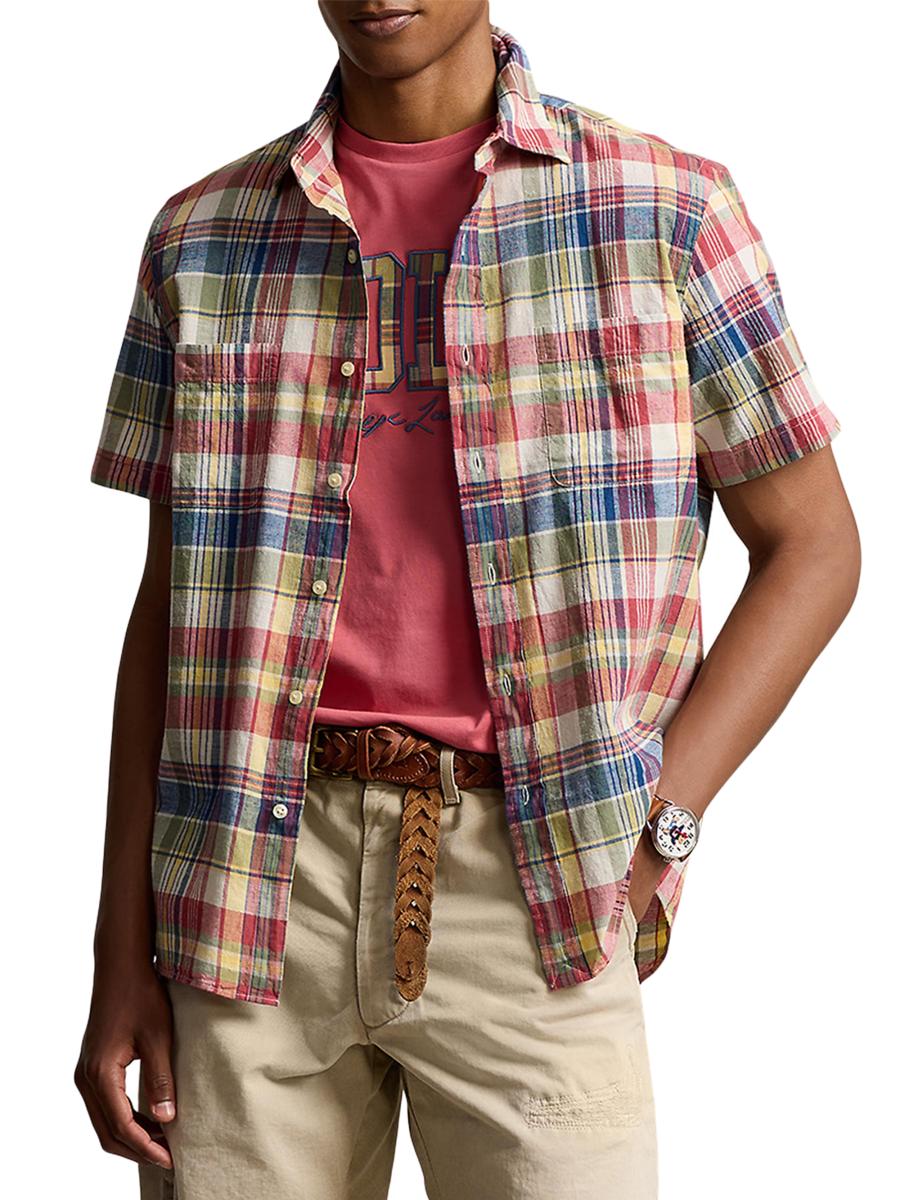割引発見 Shirt Cotton Plaid Madras Lauren Ralph Polo | Avenue Fifth Saks Clothing