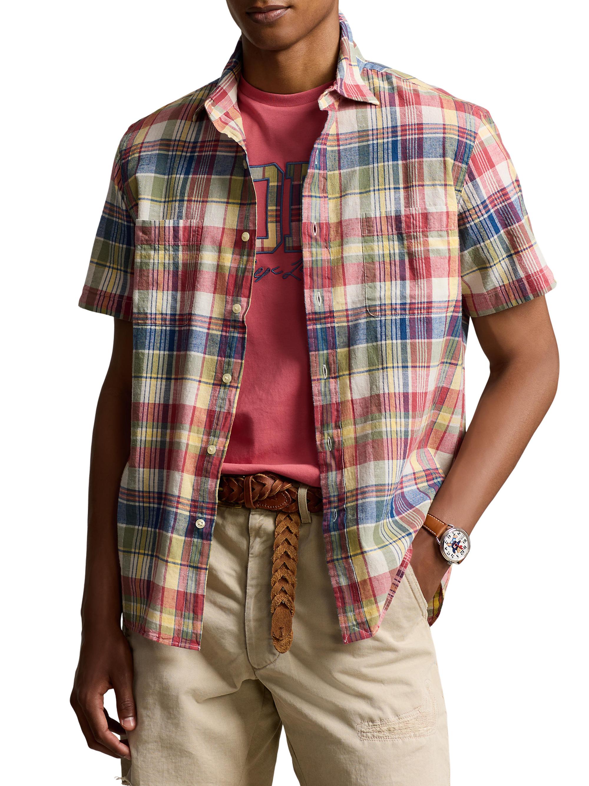 Polo Ralph Lauren Madras Plaid Cotton Shirt | Saks Fifth Avenue