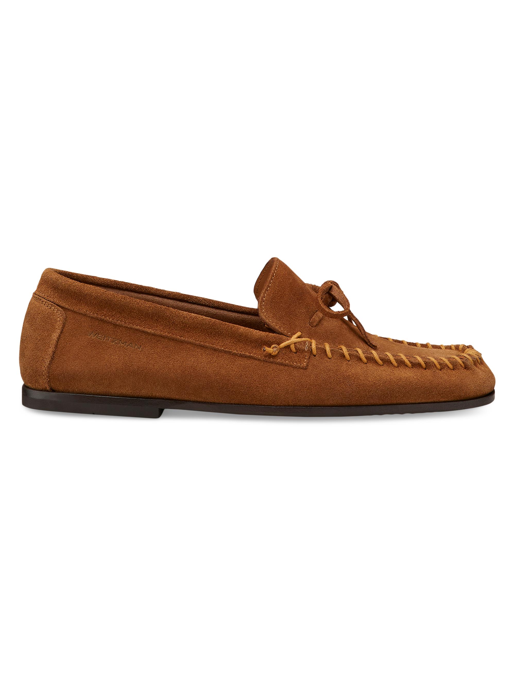 Stuart Weitzman Men's Montauk Suede Moccasins - Tan