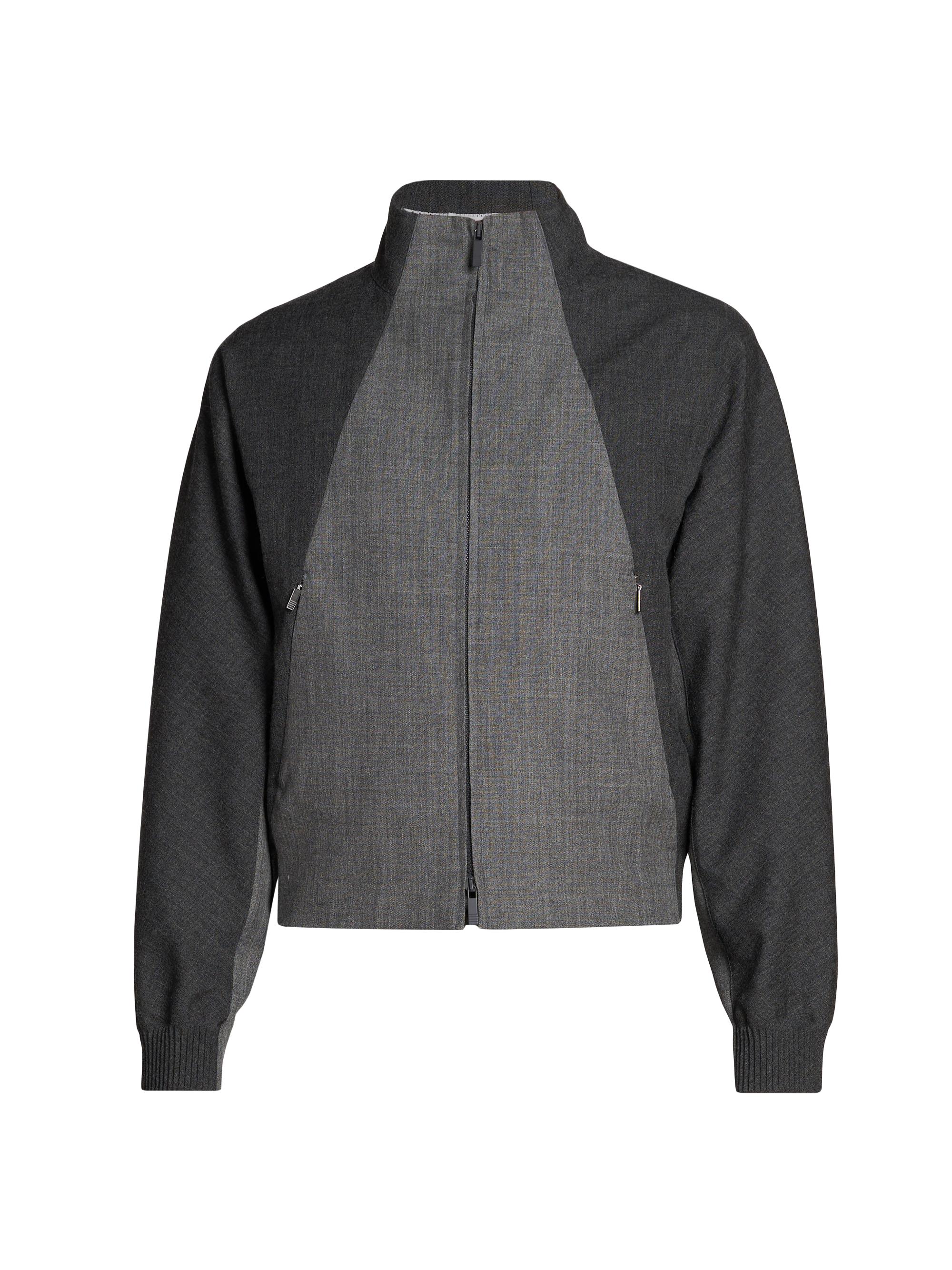 Thom Browne Men's Cotton Track Jacket - Medium Grey