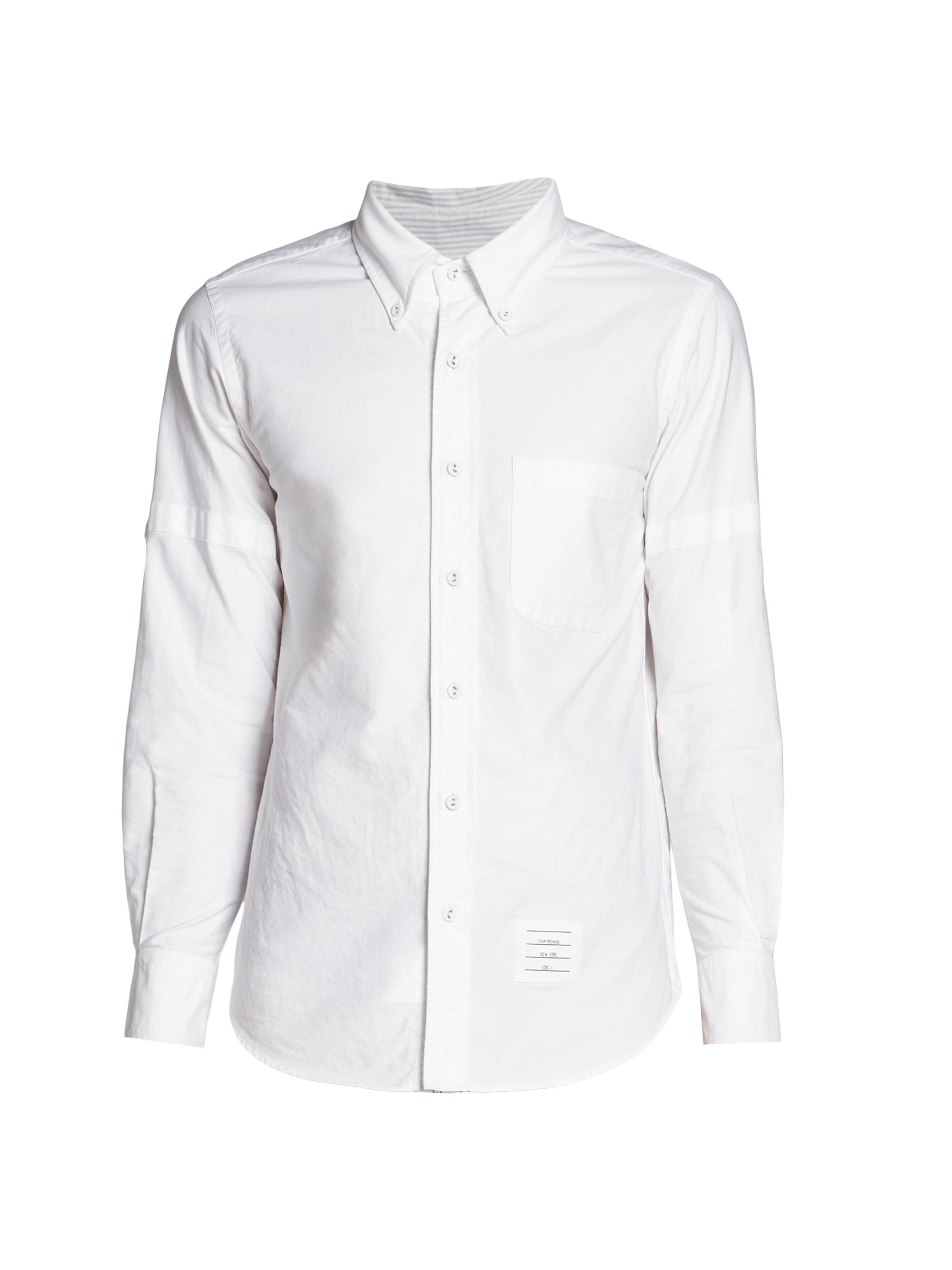 Sacai Cotton Poplin Button-Front Shirt | Saks Fifth Avenue