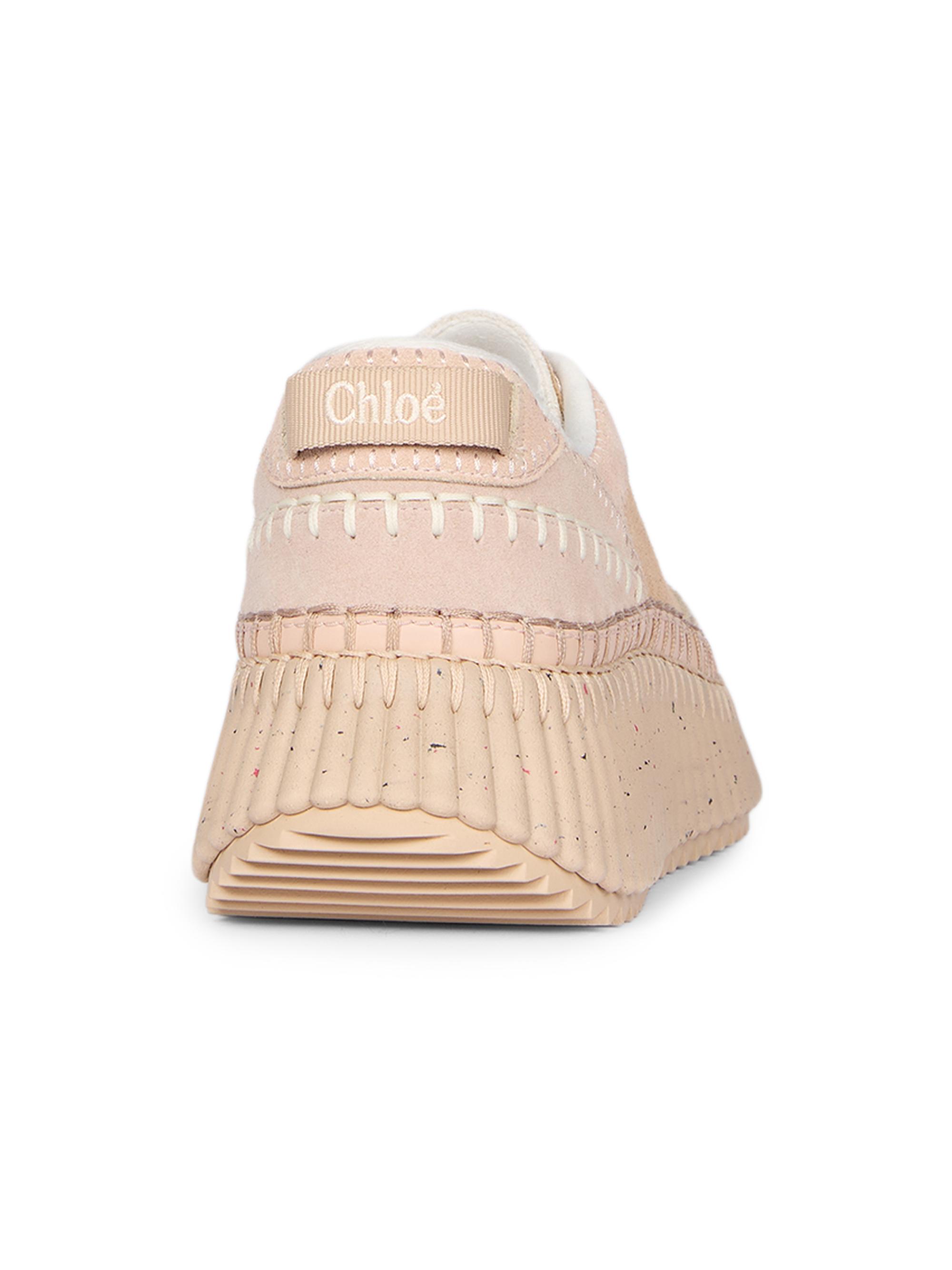 Chloé Nama Suede & Leather Low-Top Sneakers | Saks Fifth Avenue