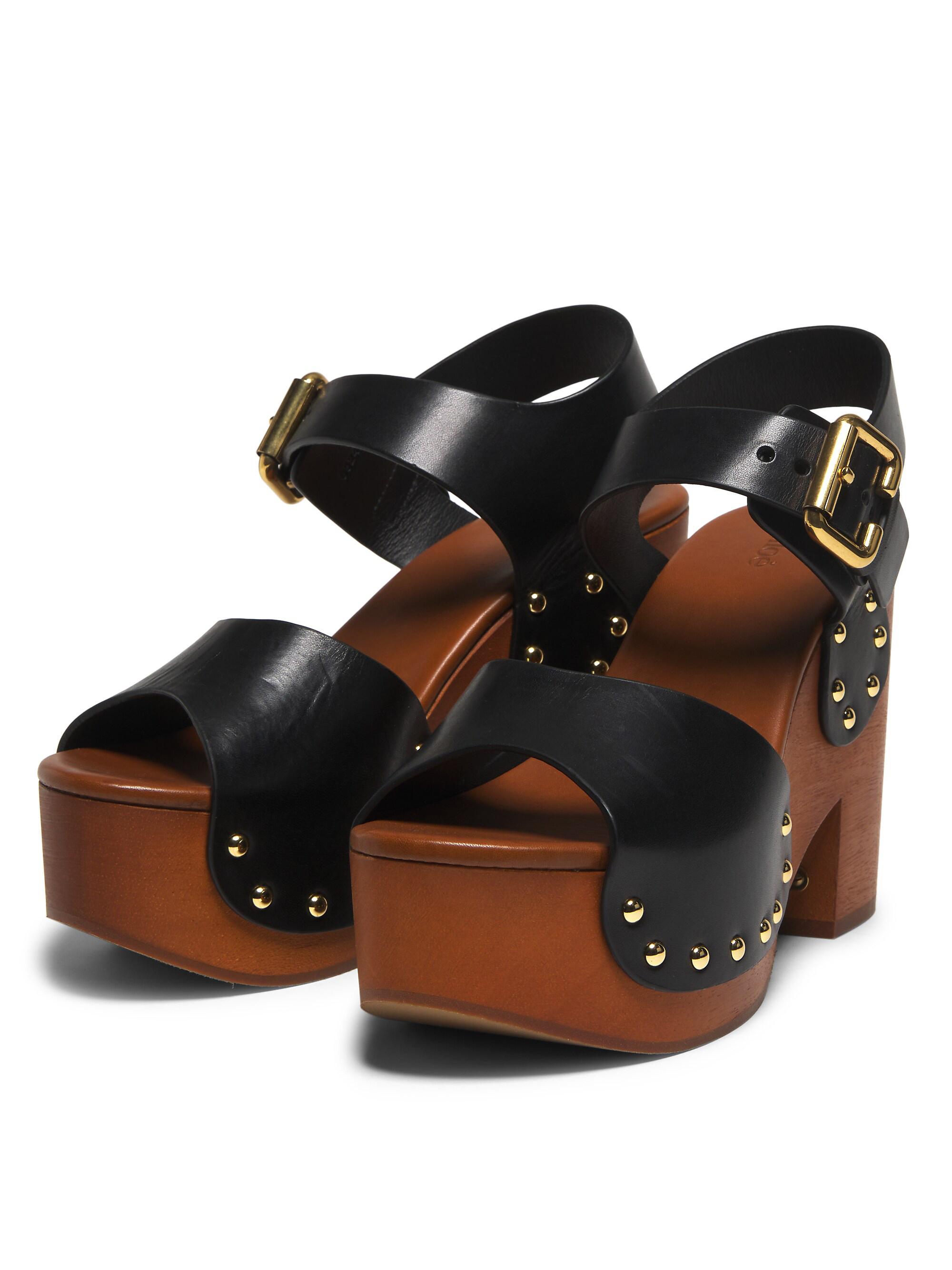 Chloé Jeannette Leather Clogs | Saks Fifth Avenue