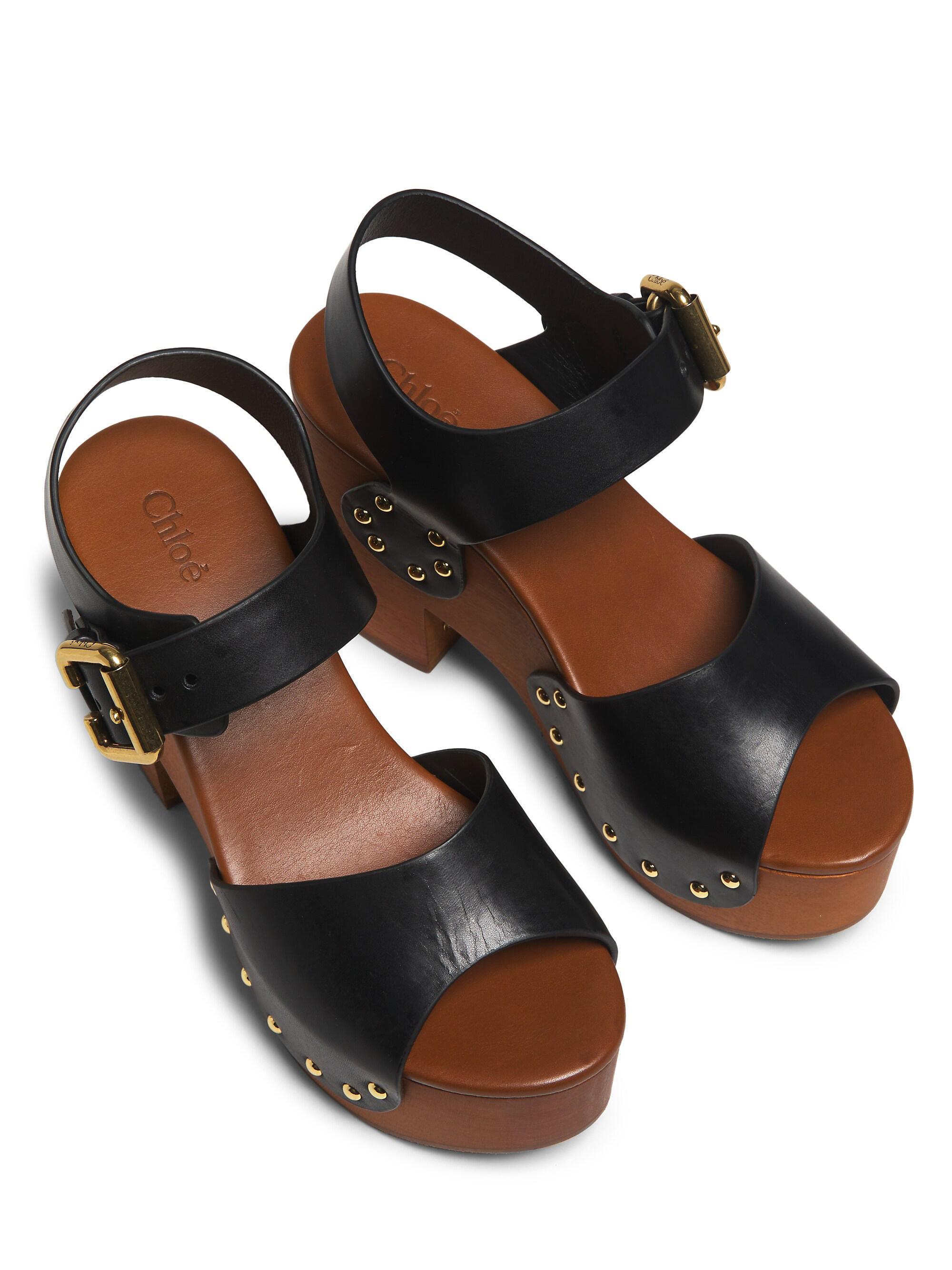 Chloé Jeannette Leather Clogs | Saks Fifth Avenue