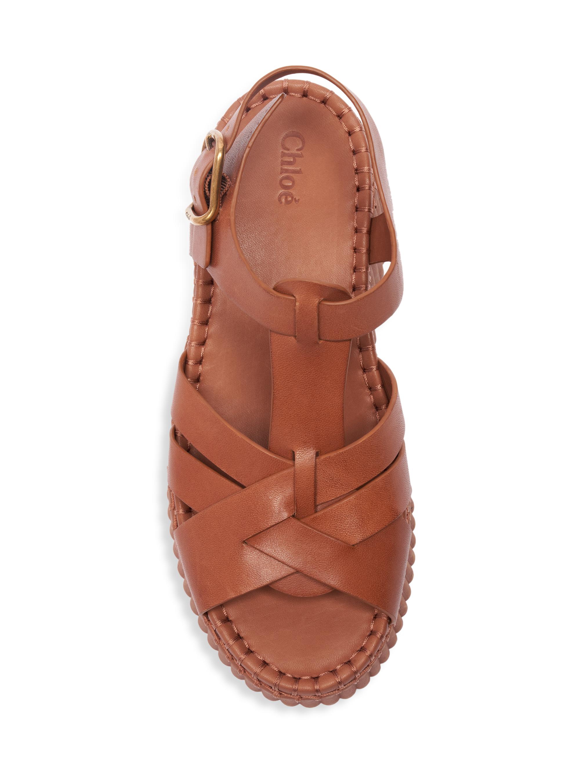 Chloé Nama Leather Platform Sandals | Saks Fifth Avenue