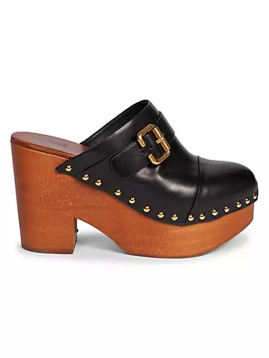 Jeannette Leather Clogs