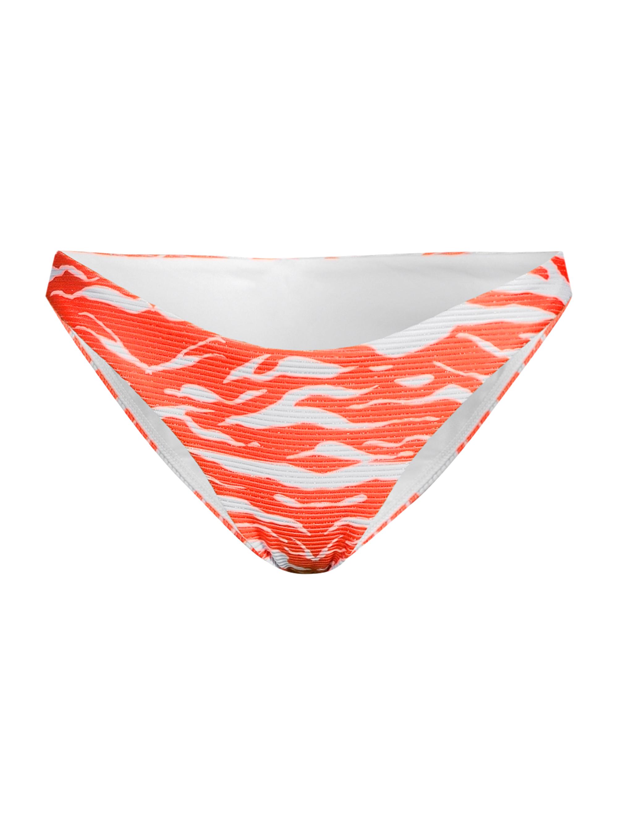 Milly Women's Margot Wild Stripes Bikini Bottoms - Coral White