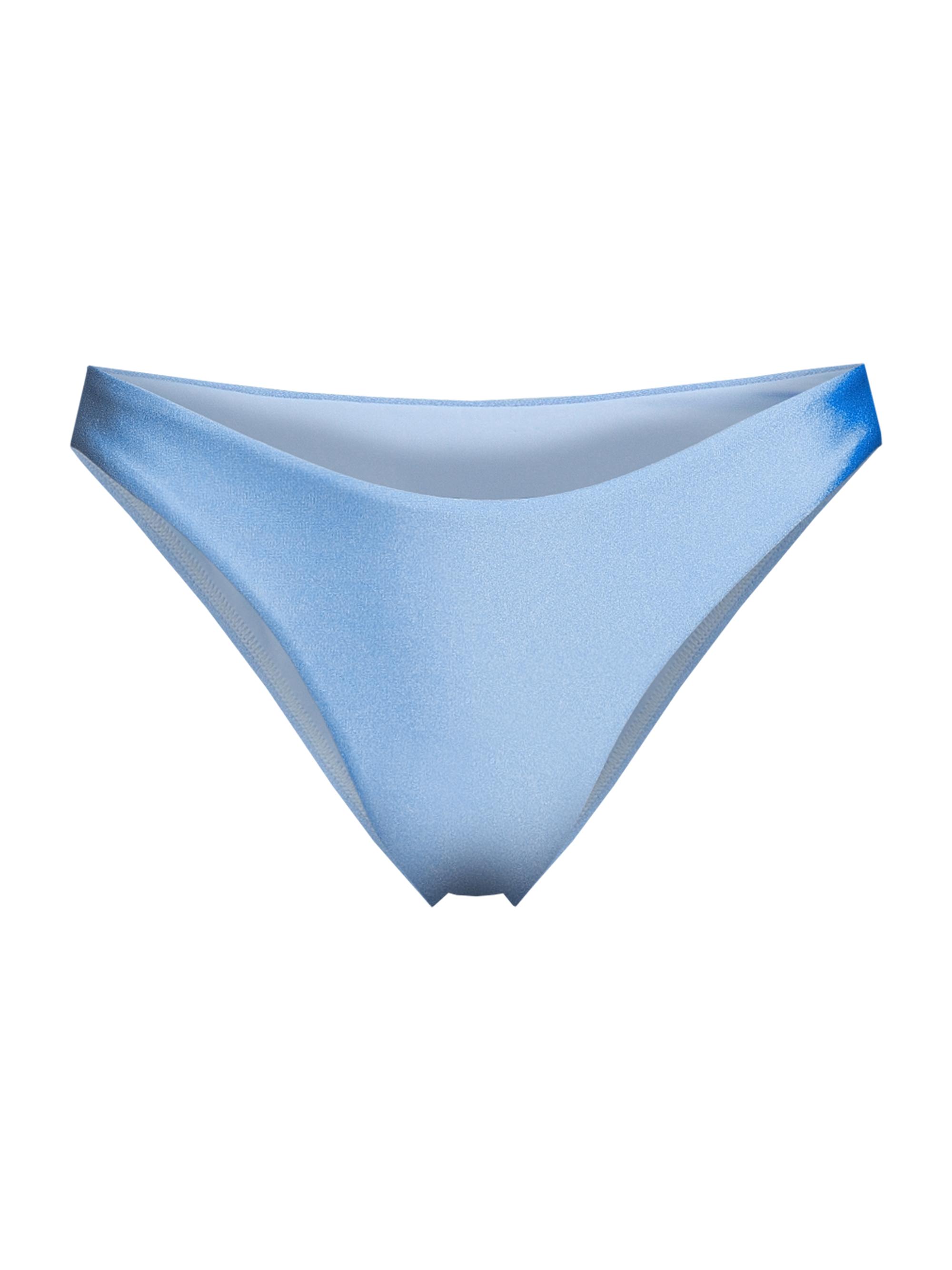 Milly Women's Margot Gloss Bikini Bottoms - Mineral Blue