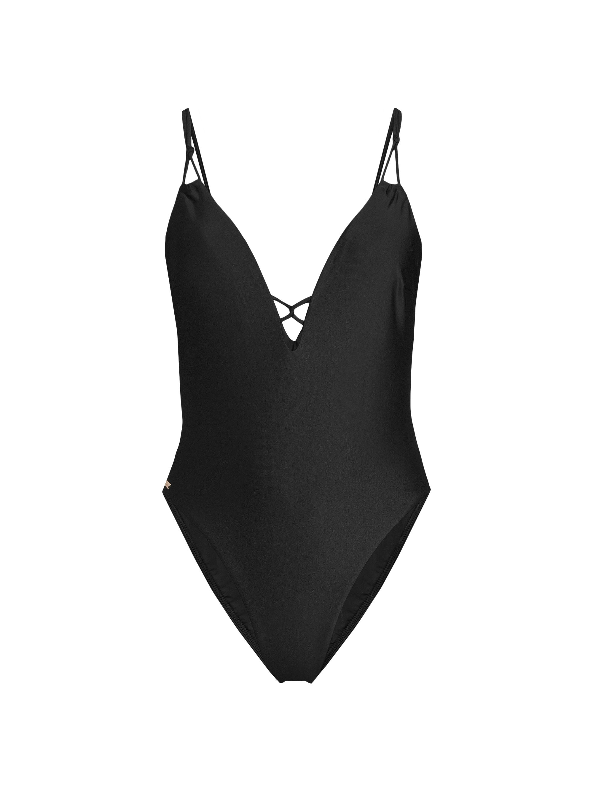 Milly Women's Carvico Vita Strappy One-Piece Swimsuit - Black
