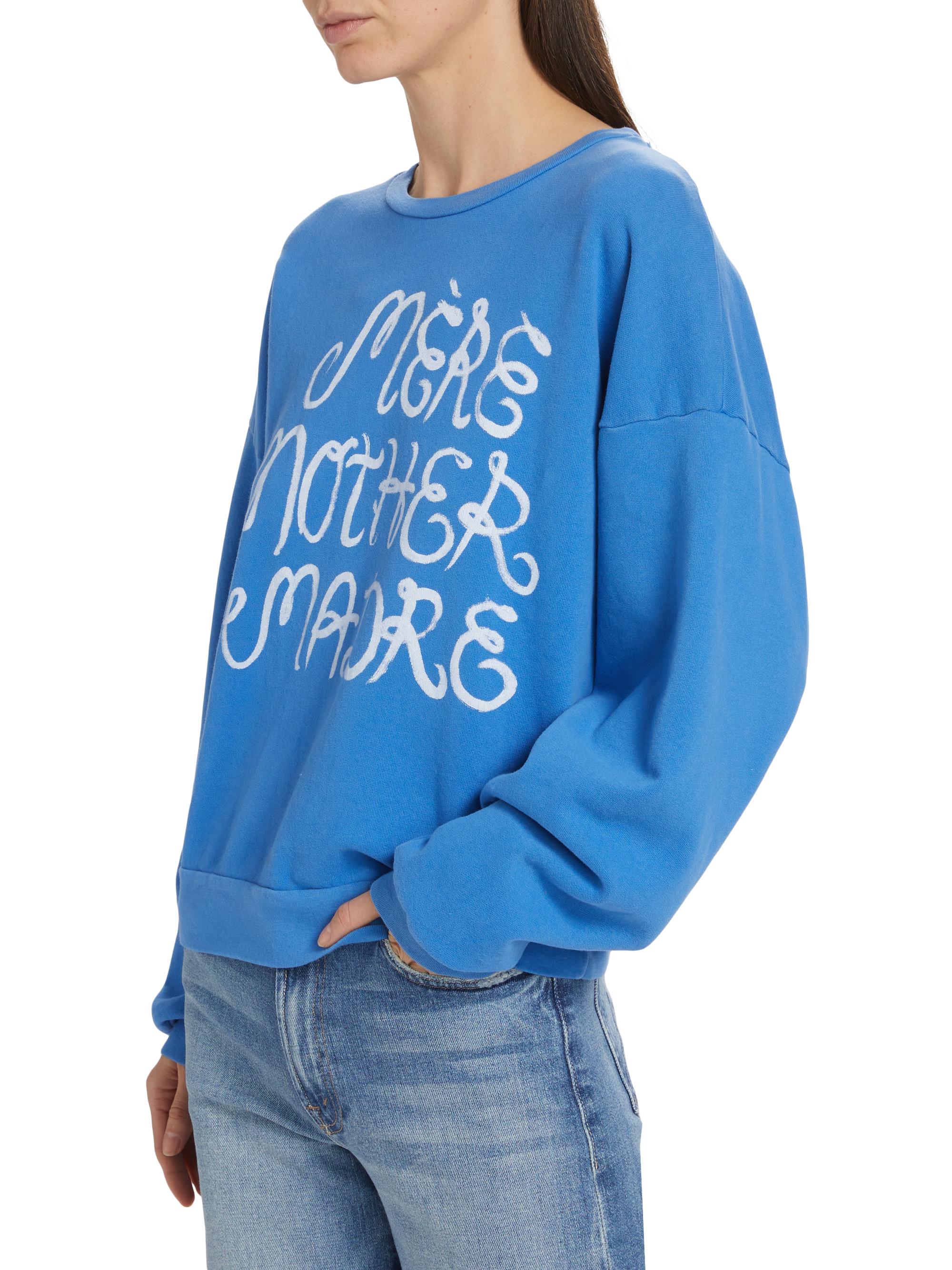 Mother The Drop Madre Cotton Crewneck Sweatshirt | Saks Fifth Avenue