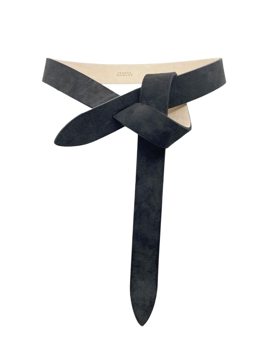 【関税&送料込】Isabel Marant Cintura Lecce In Pelle Lecce belt Woman black and silver | ISABEL MARANT Official