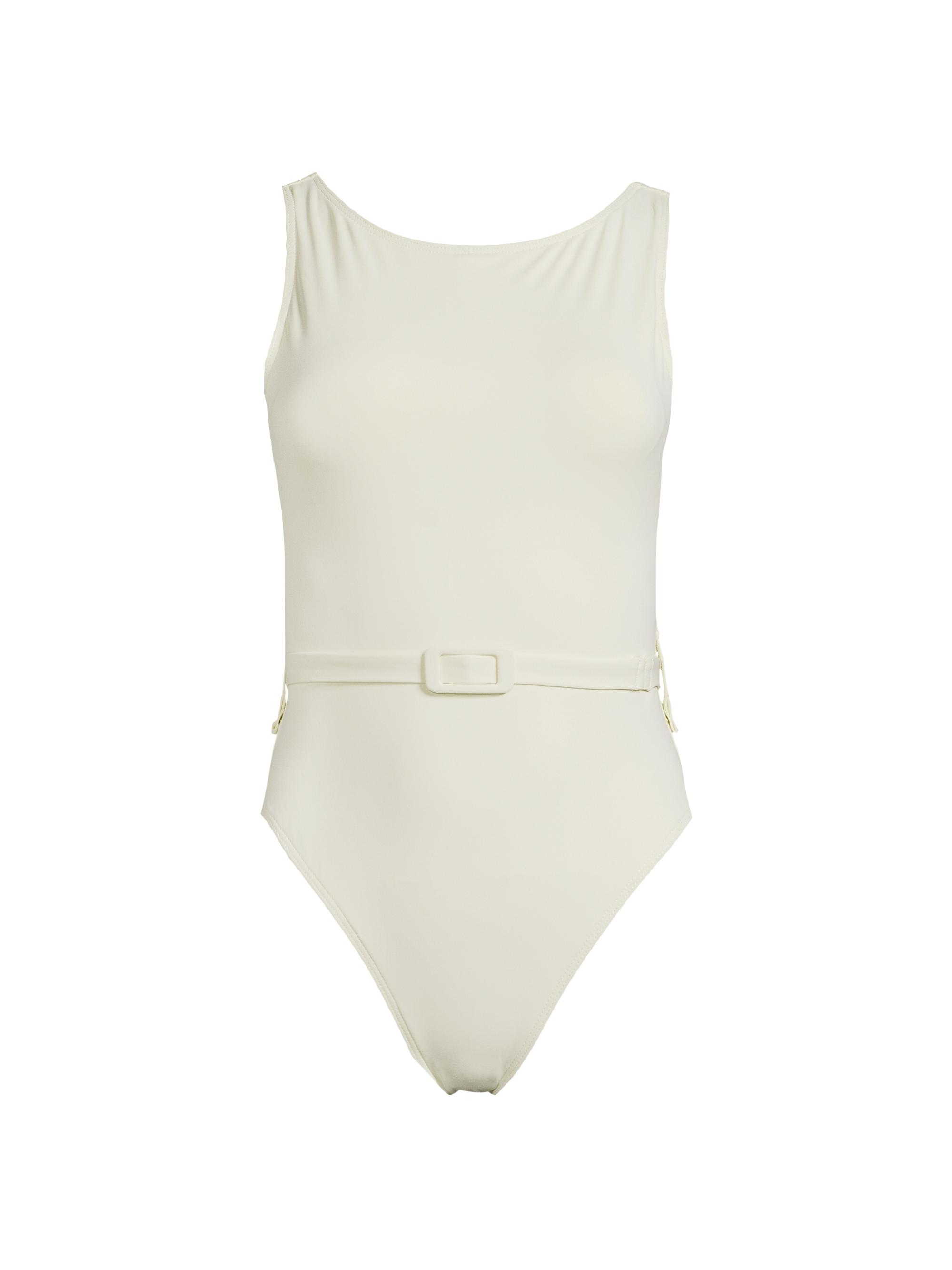 Hutch Women's Christy Belted One-Piece Swimsuit - Cream