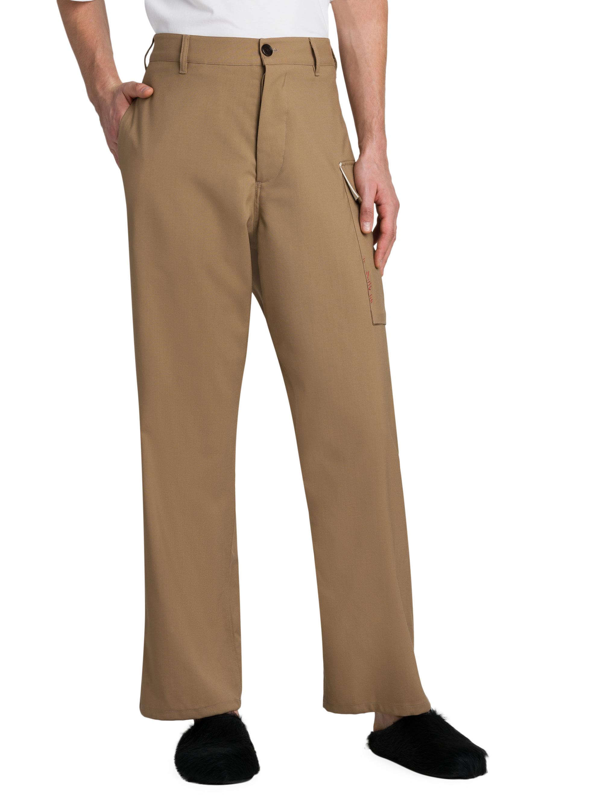 Shop Marni Wool Straight-Leg Trousers | Saks Fifth Avenue