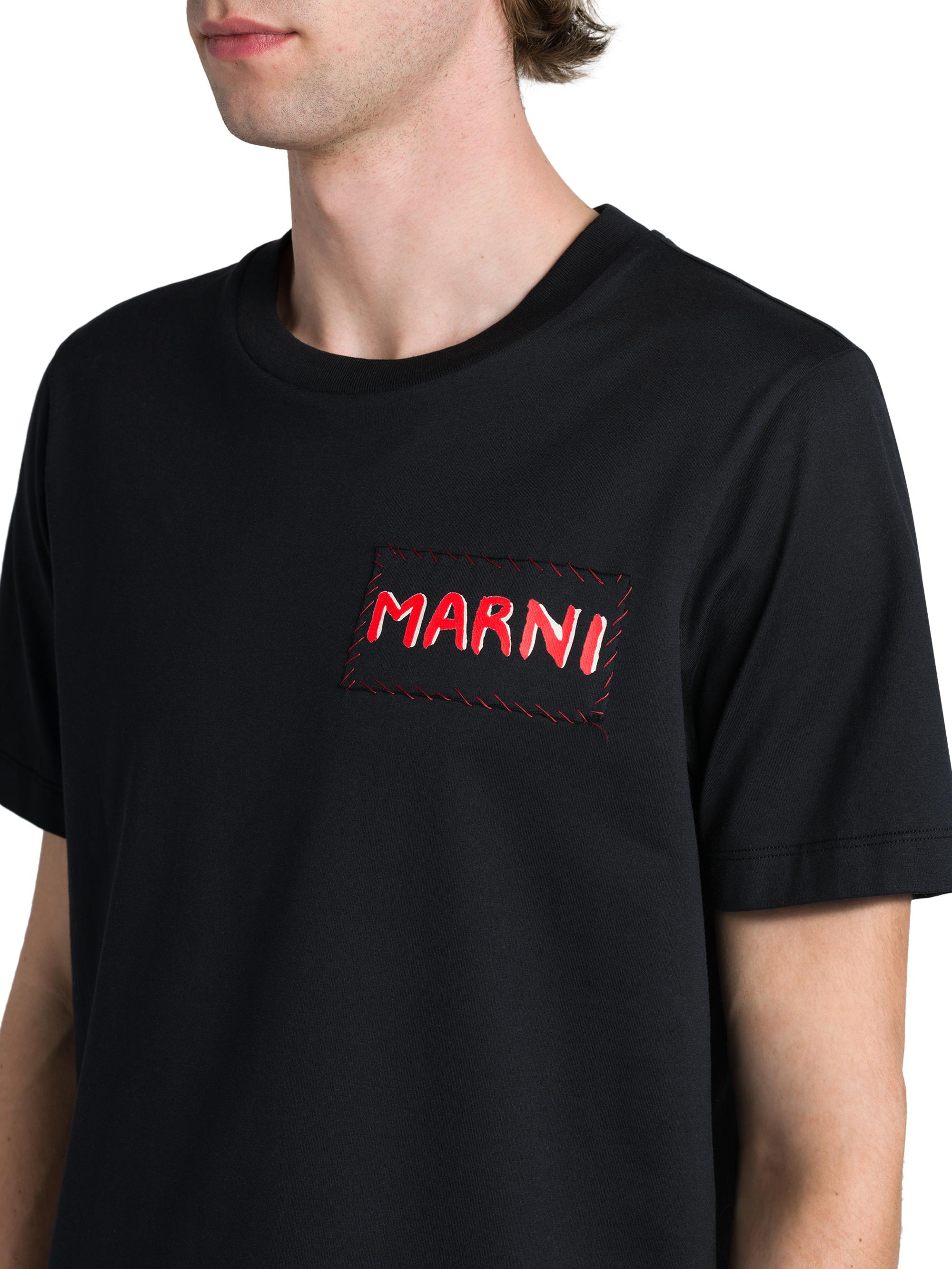 marni tシャツ ロゴ Marni Logo Crewneck T-Shirt | Saks Fifth Avenue