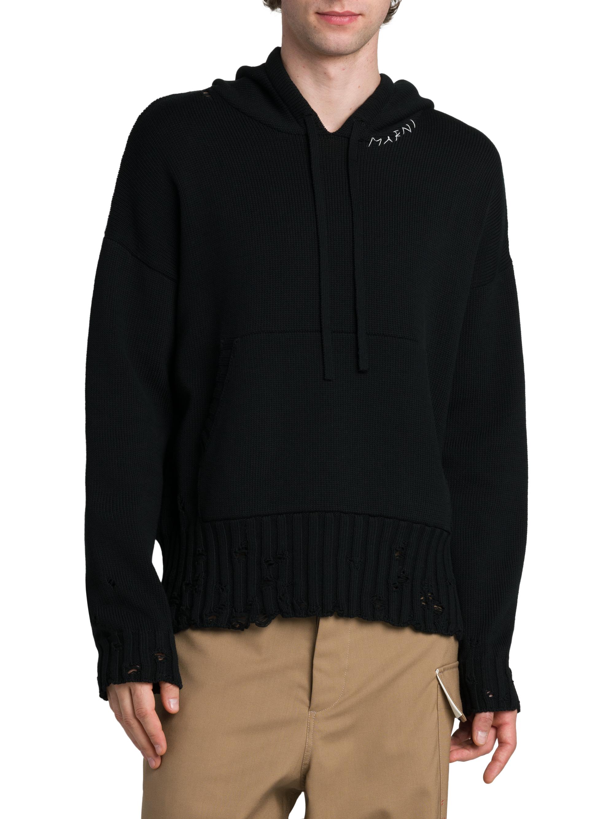 MARNI LAYERED SWEAT HOODIE フェイクレイヤード　マルニ Gray Layered Hoodie by Marni on Sale