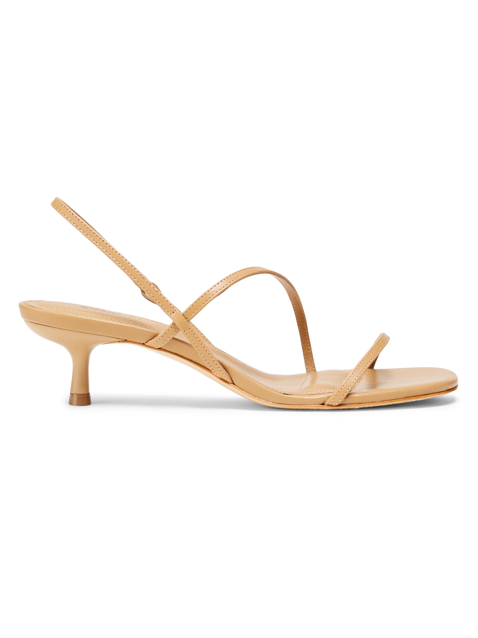 SIMKHAI Women's Cedonia 45MM Strappy Leather Sandals - Camel | Thumbnail 7