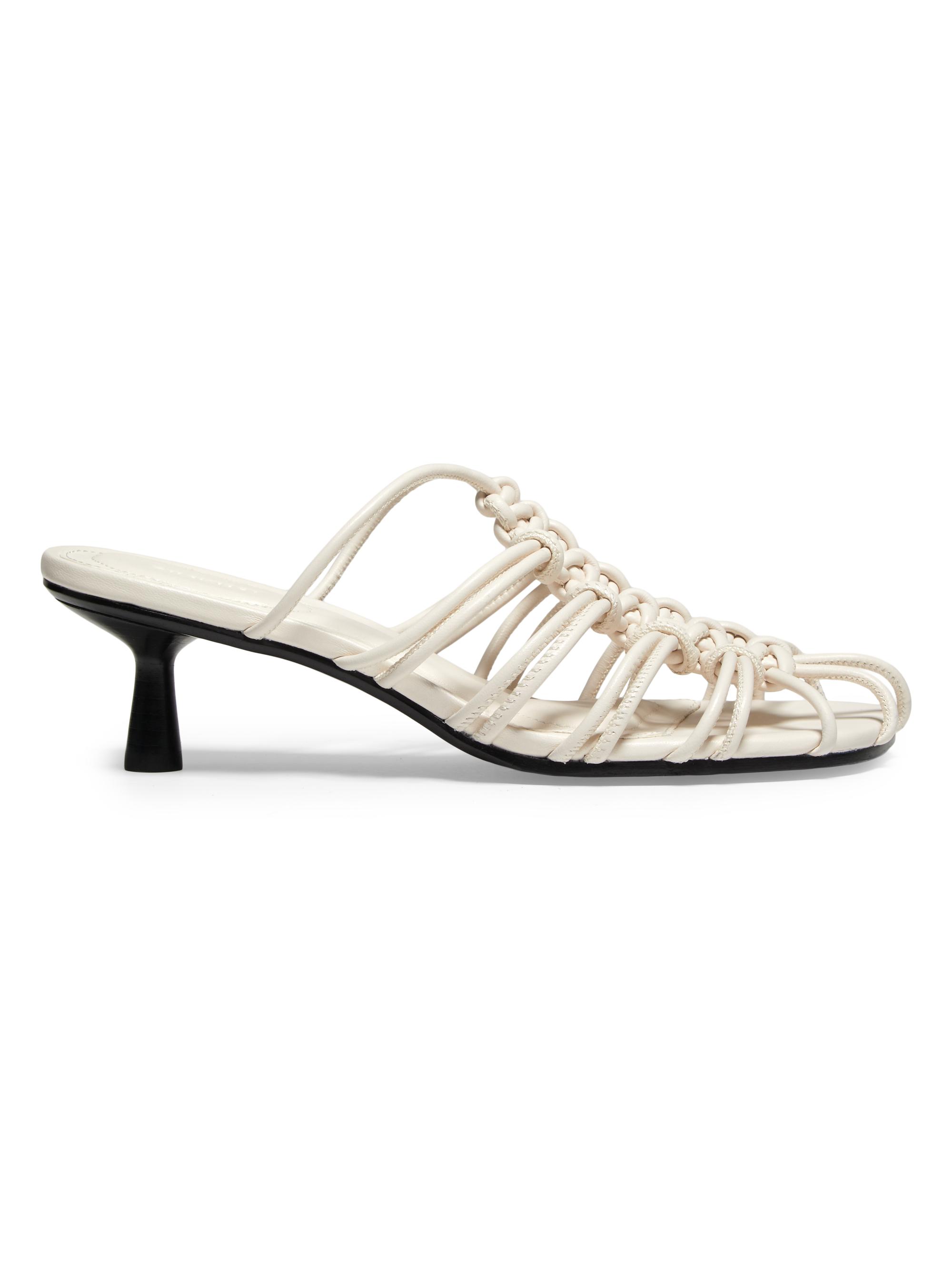 SIMKHAI Women's Arlenis Braided Leather Sandals - Alabaster