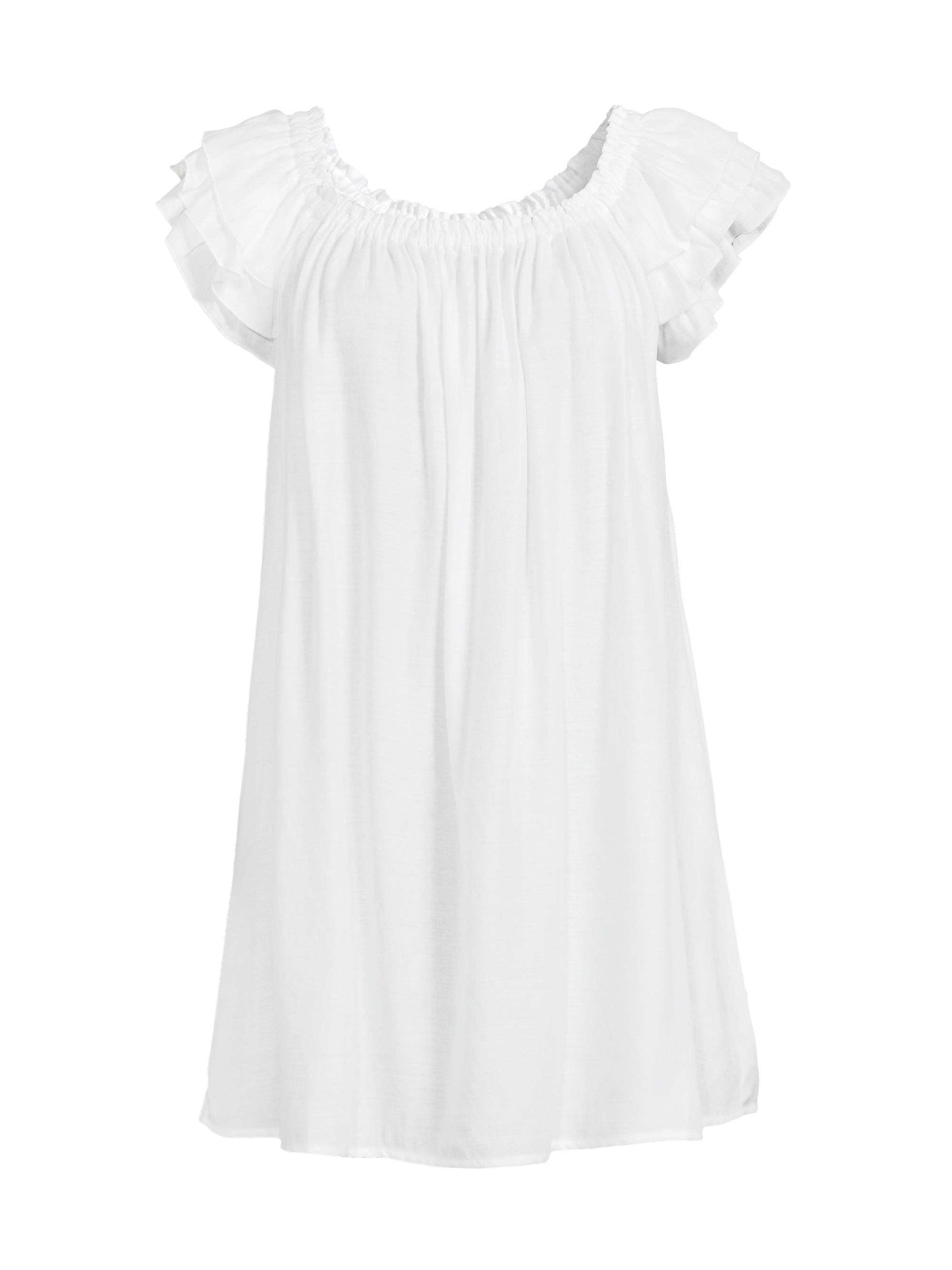 Robin Piccone Women's Ruffle Shift Dress - White