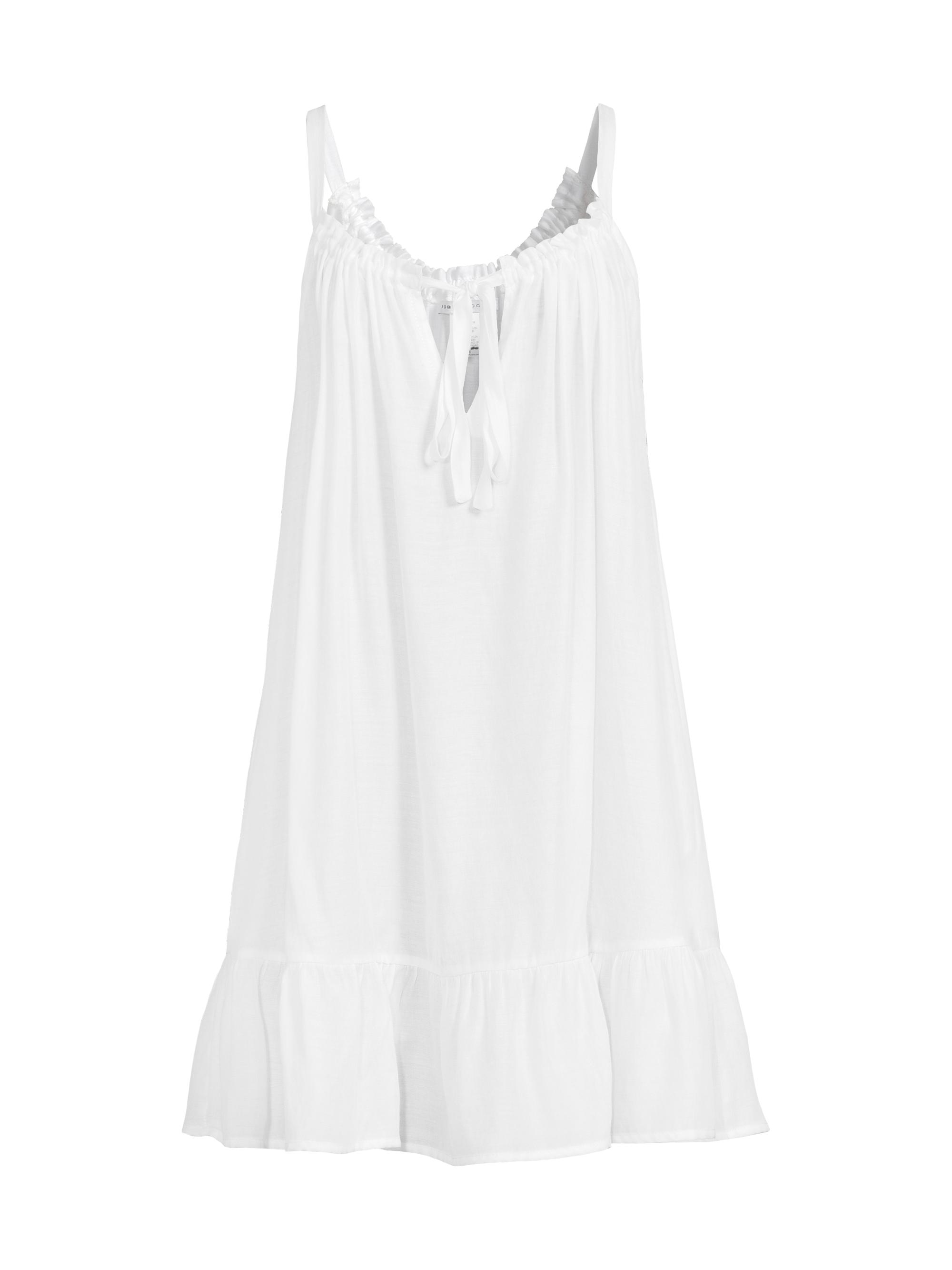 Robin Piccone Women's A-Line Split-Neck Dress - White