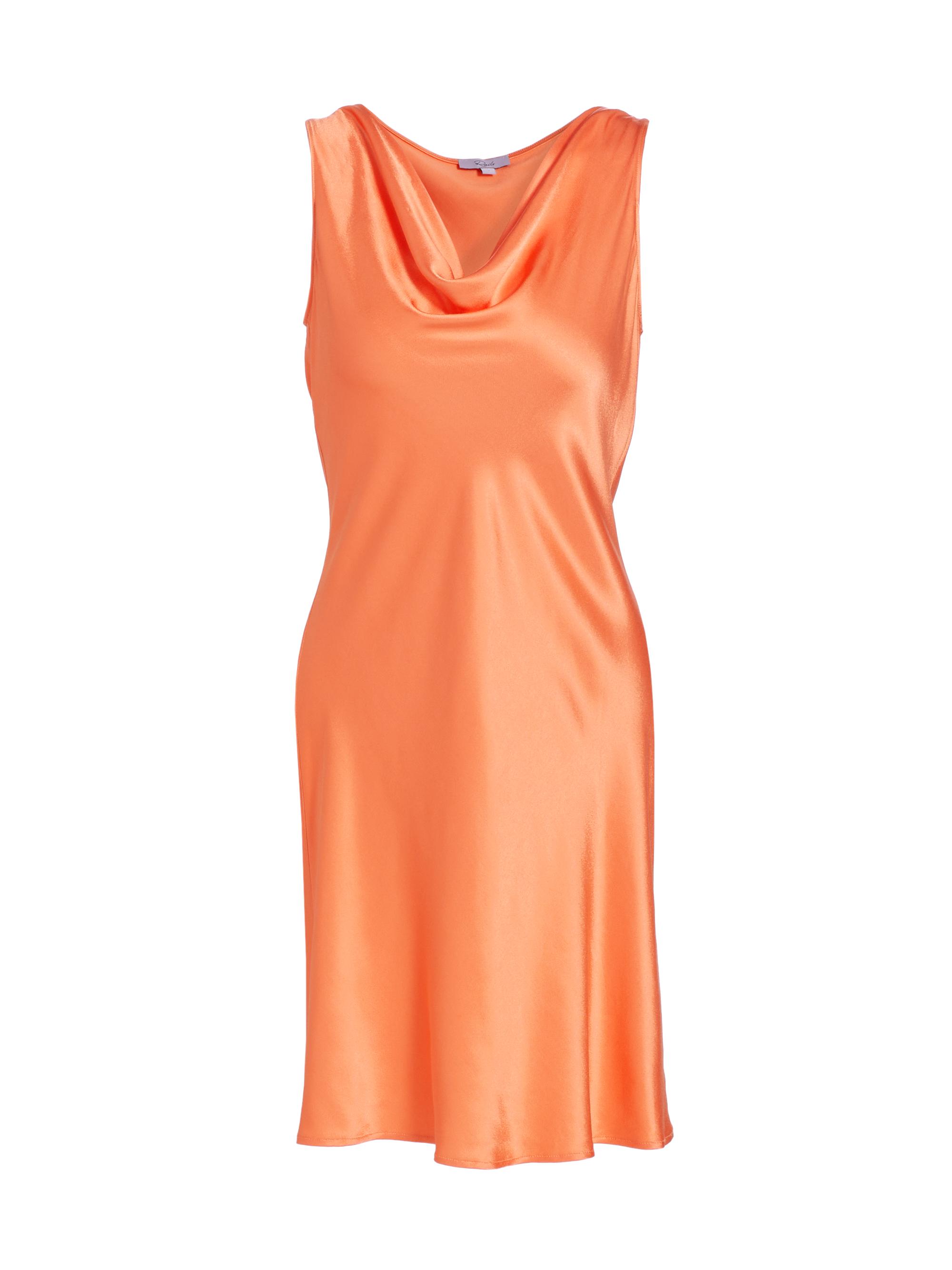 Rails Women's Indra Satin Cowlneck Minidress - Papaya