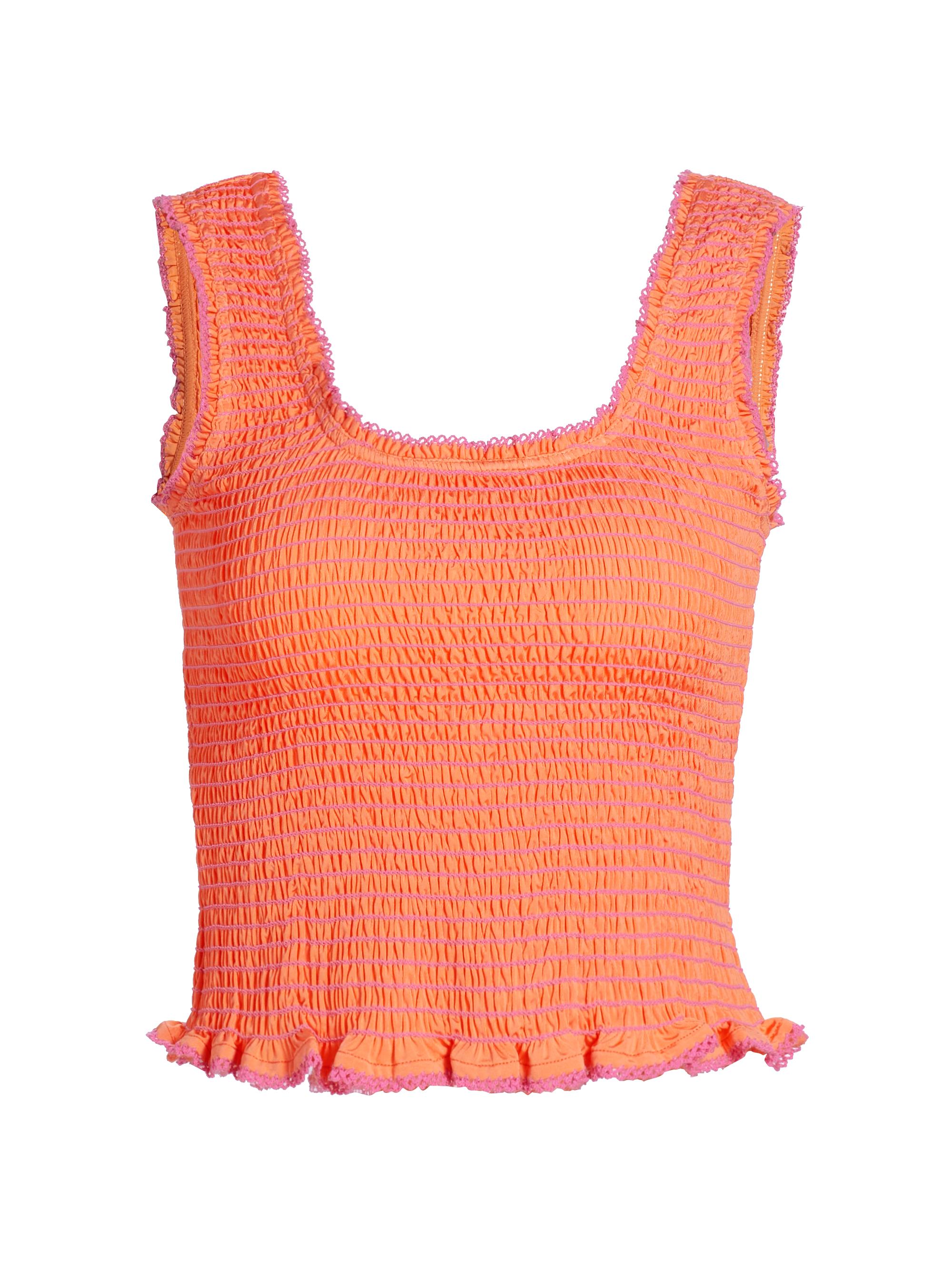 Rails Women's Maxine Frill Crop Top - Papaya