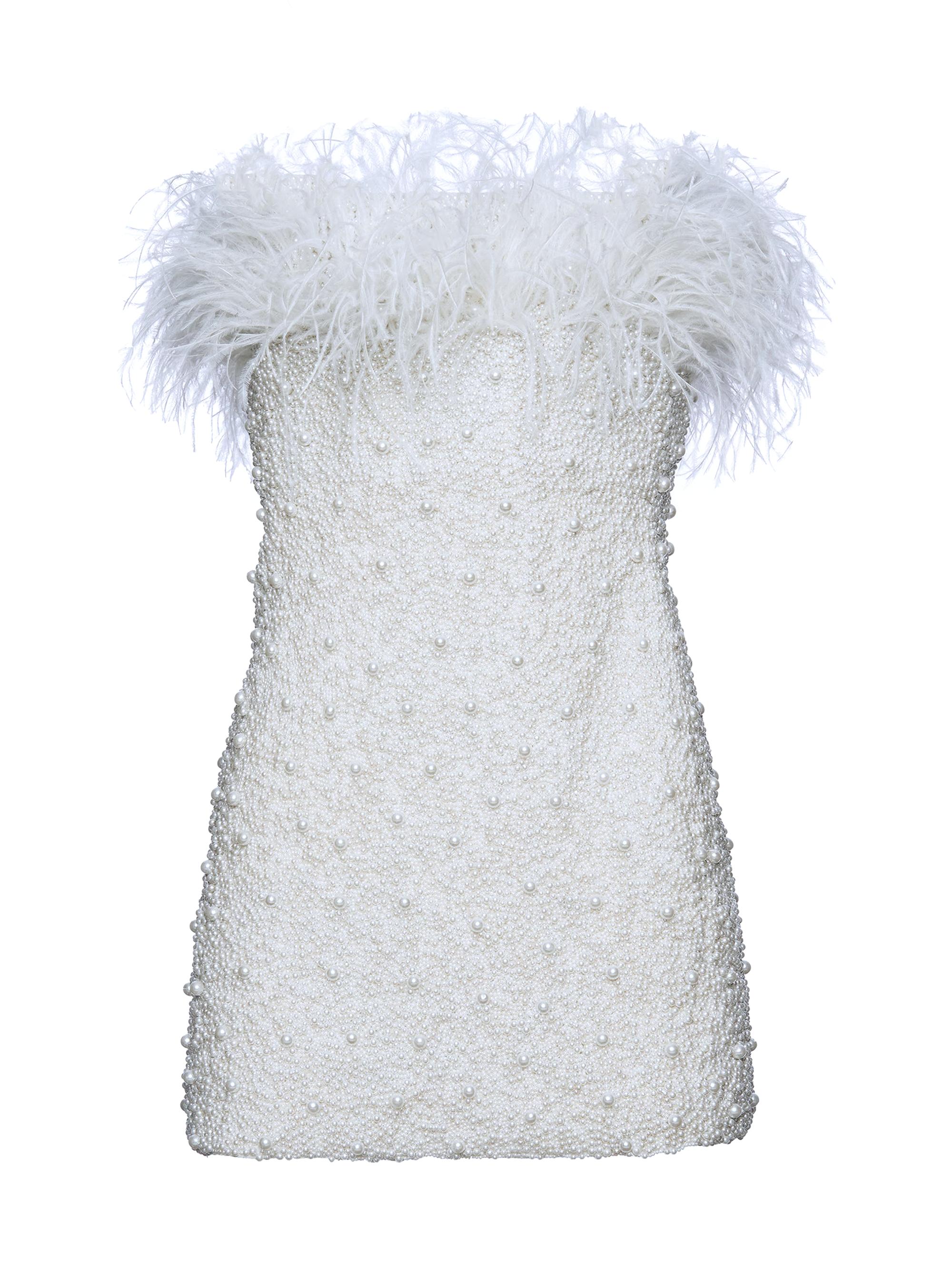 Retrofête Women's Ronit Dress - White Pearl