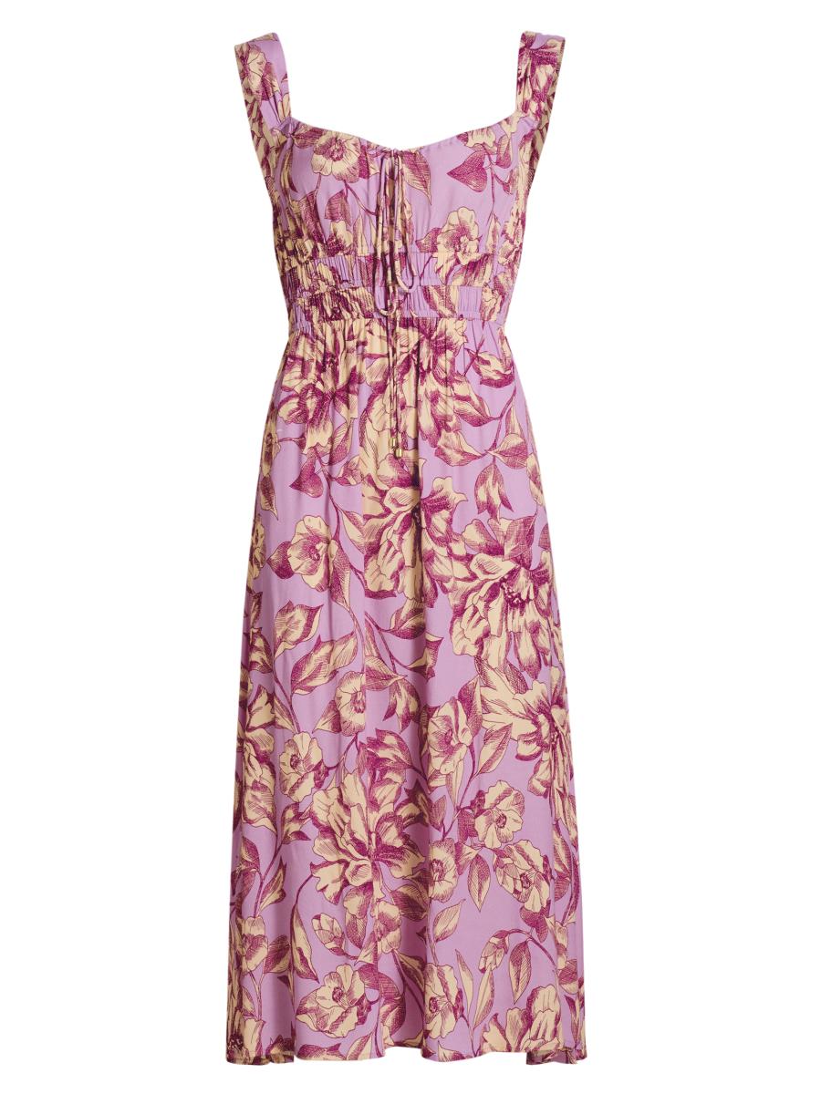 Kivari Reyna Floral Midi-Dress | Saks Fifth Avenue