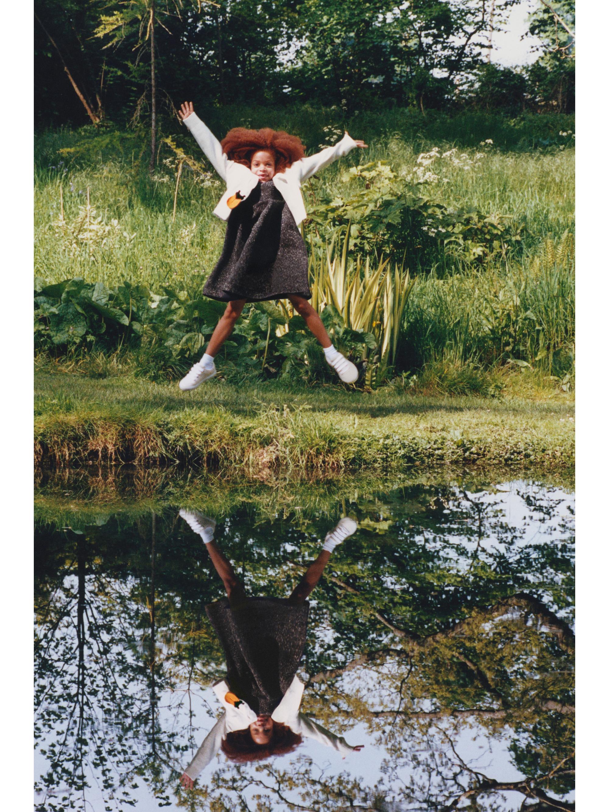 Burberry Little Girl's & Girl's Roslin Metallic Dress | Saks Fifth