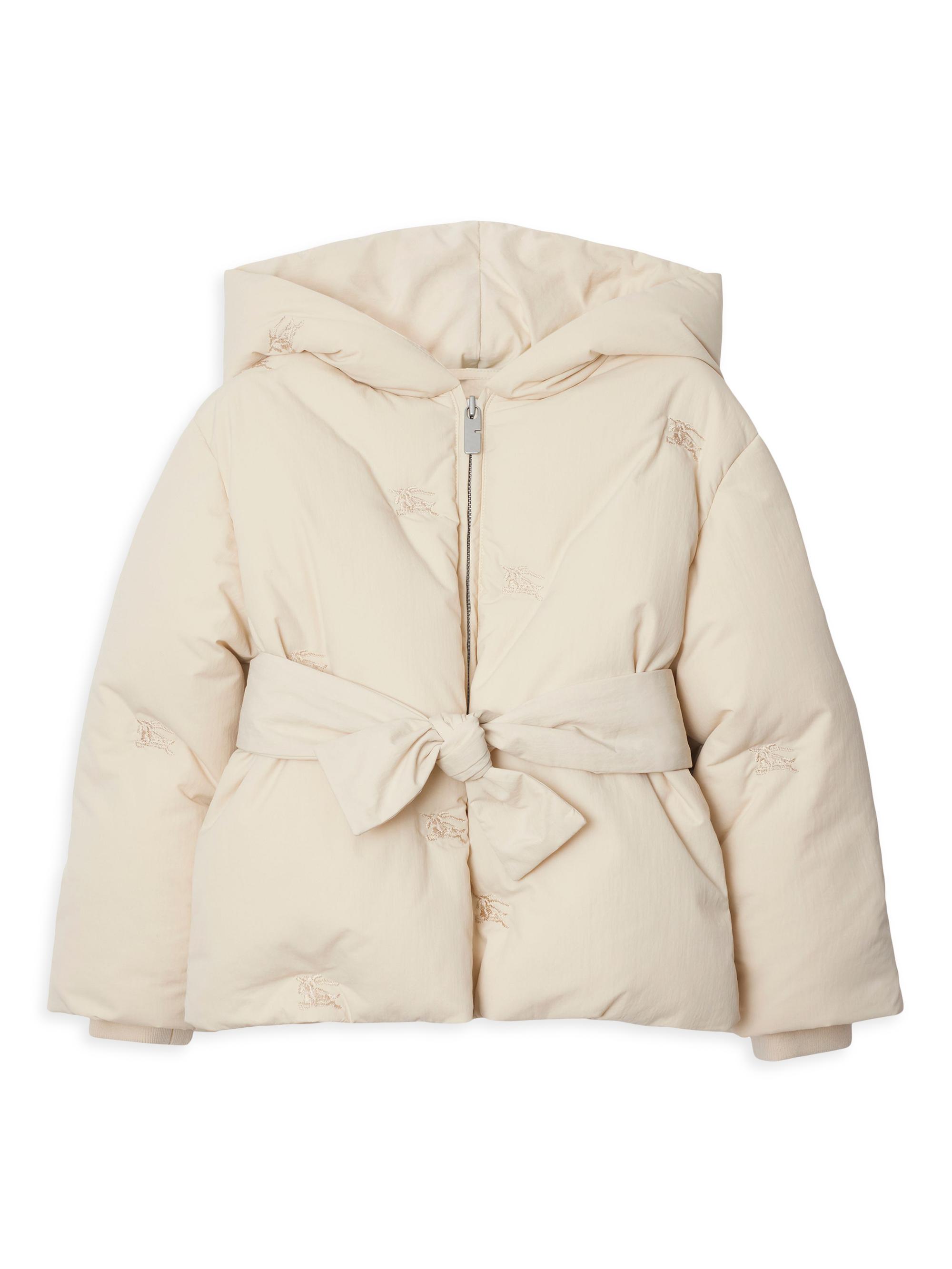 Burberry Little Girl's & Girl's EKD Embroidered Down Puffer Jacket