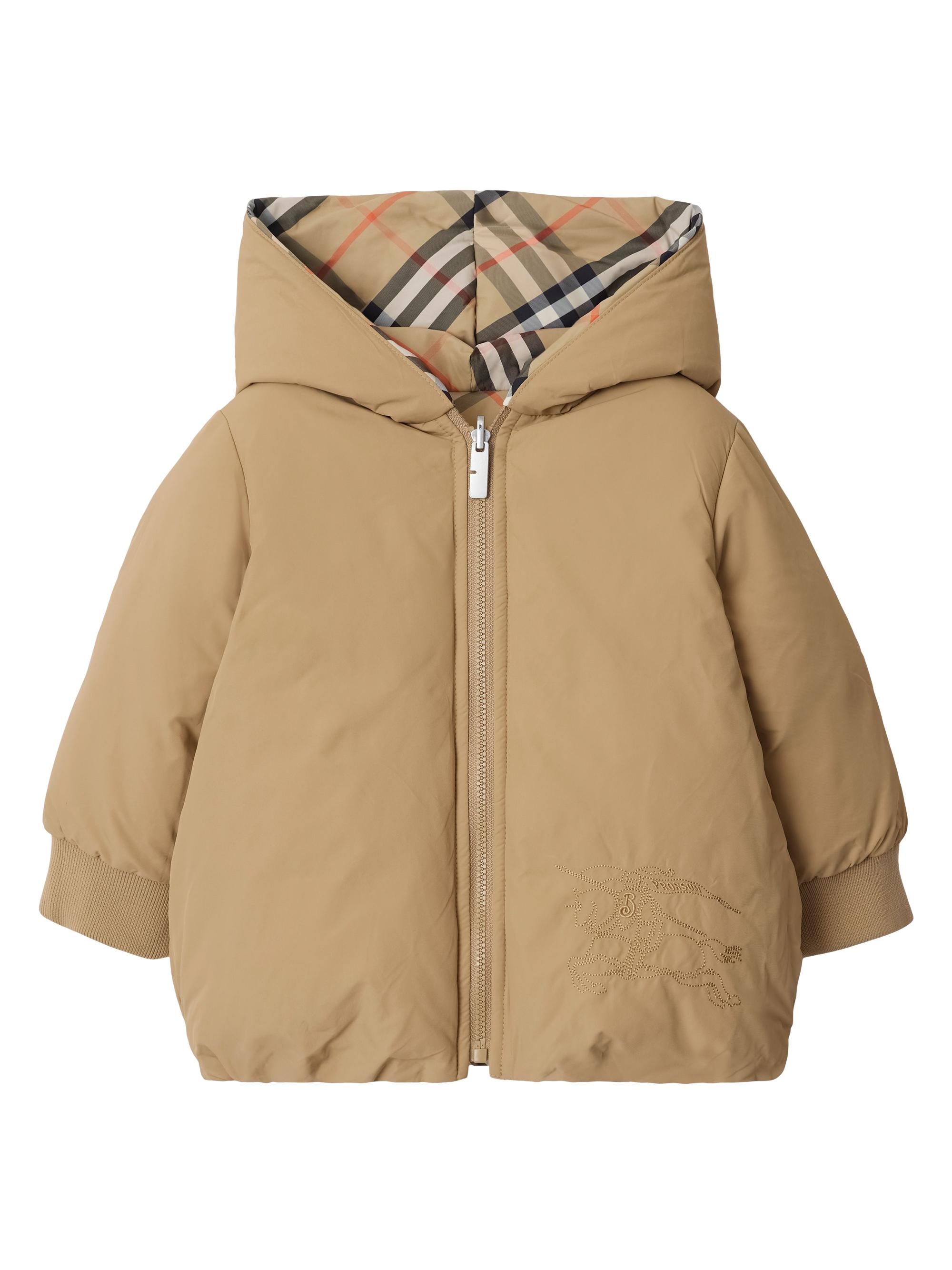 バーバリー BURBERRY 女の子 girl140 アウター Burberry Baby Girl's, Little Girl's & Girl's Reversible Check