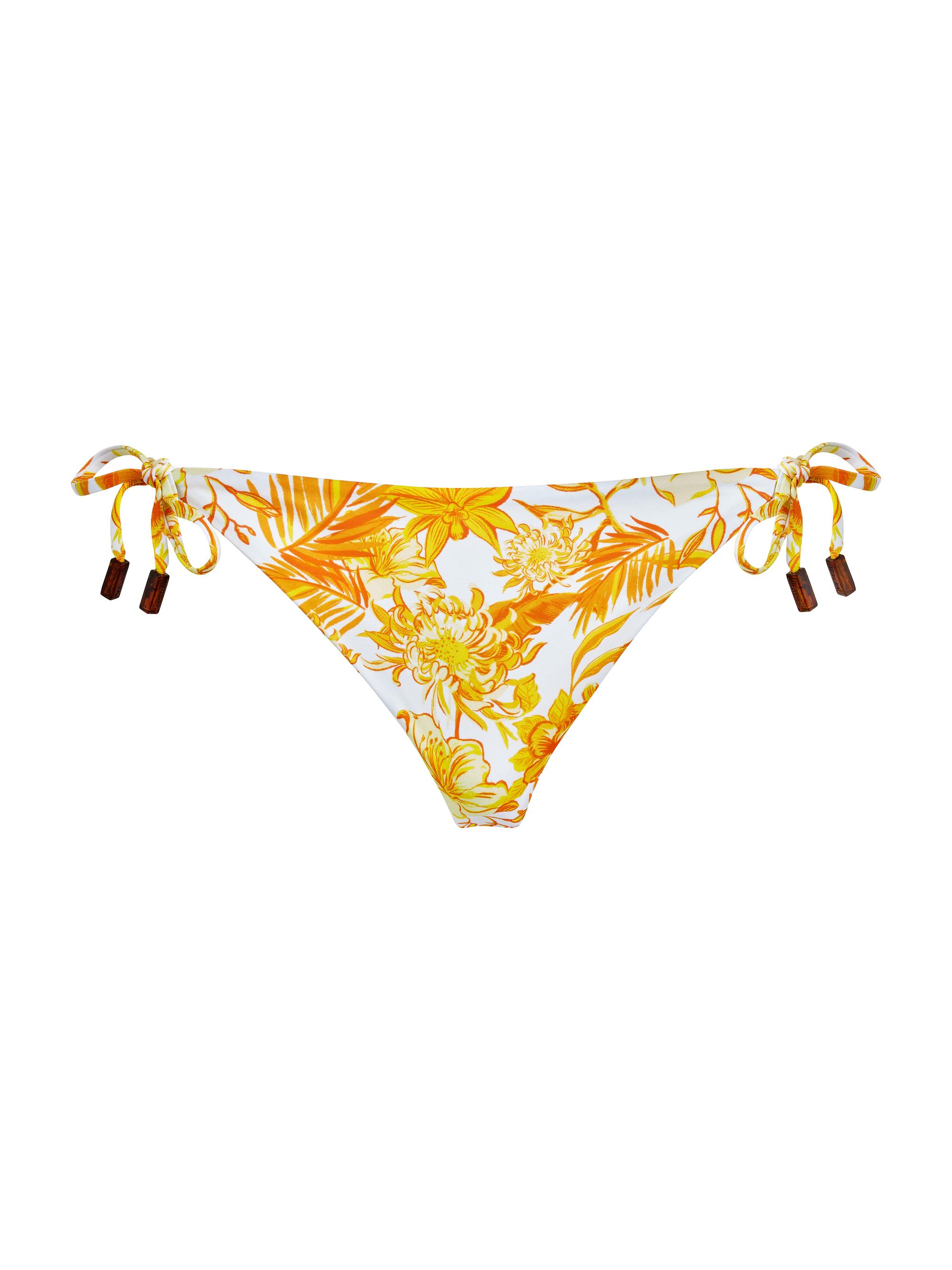 Vilebrequin Women's Tahiti Floral Side-Tie Bikini Bottom - Mais