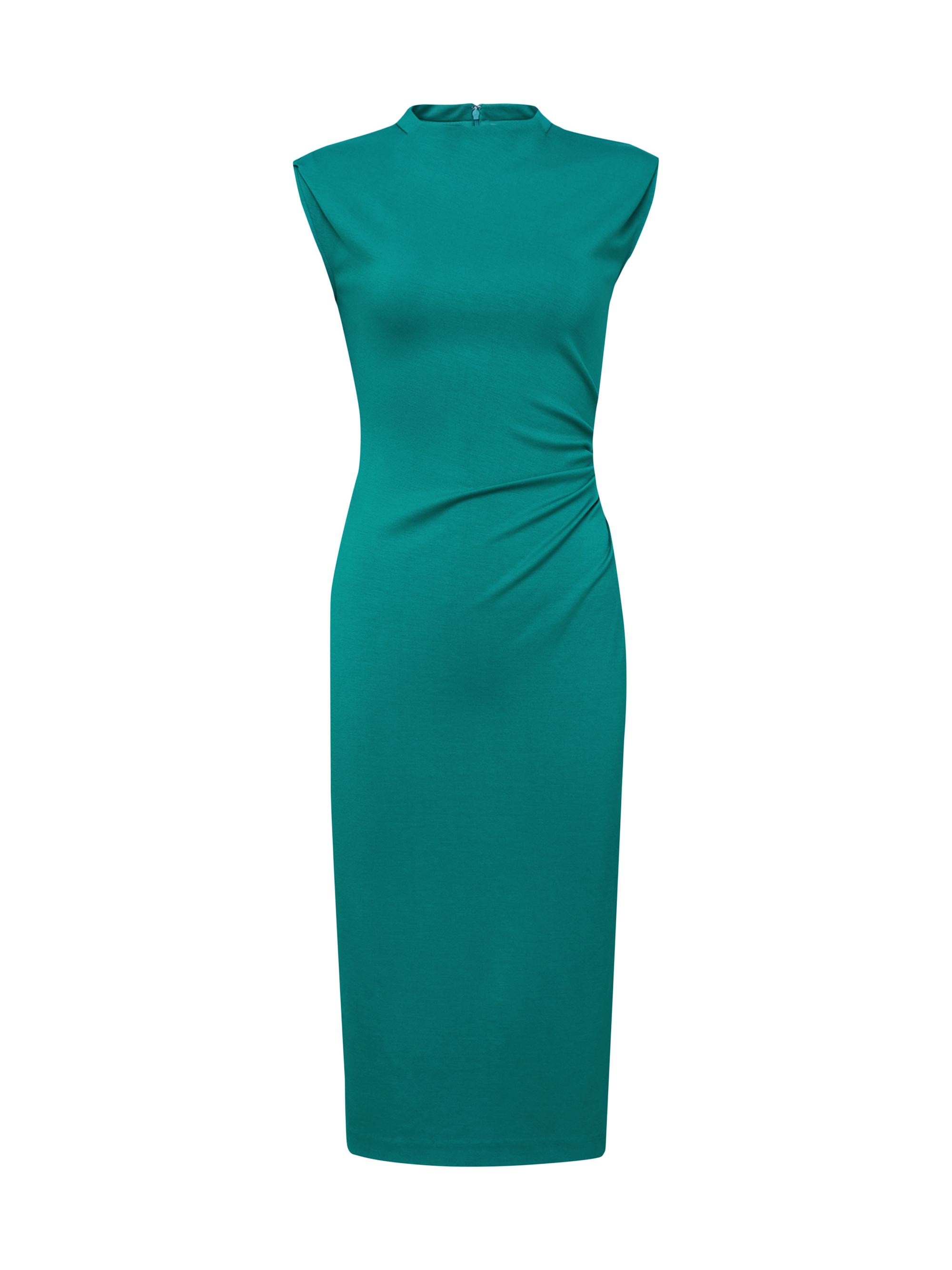 Diane von Furstenberg Women's Darrius Ruched Jersey Midi-Dress - Emerald