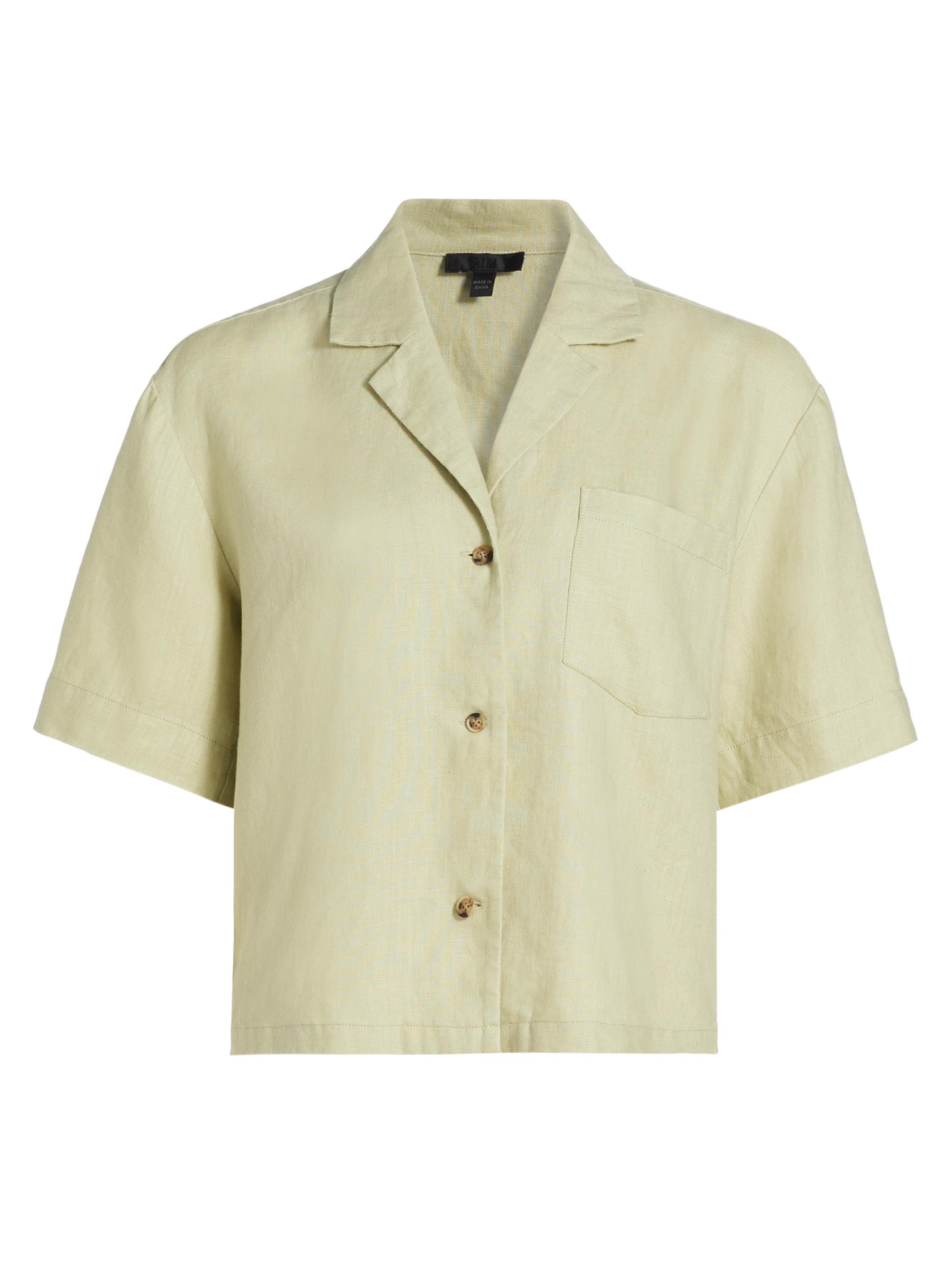 ATM Anthony Thomas Melillo Women's Heavyweight Linen Camp Shirt - Morning Mist