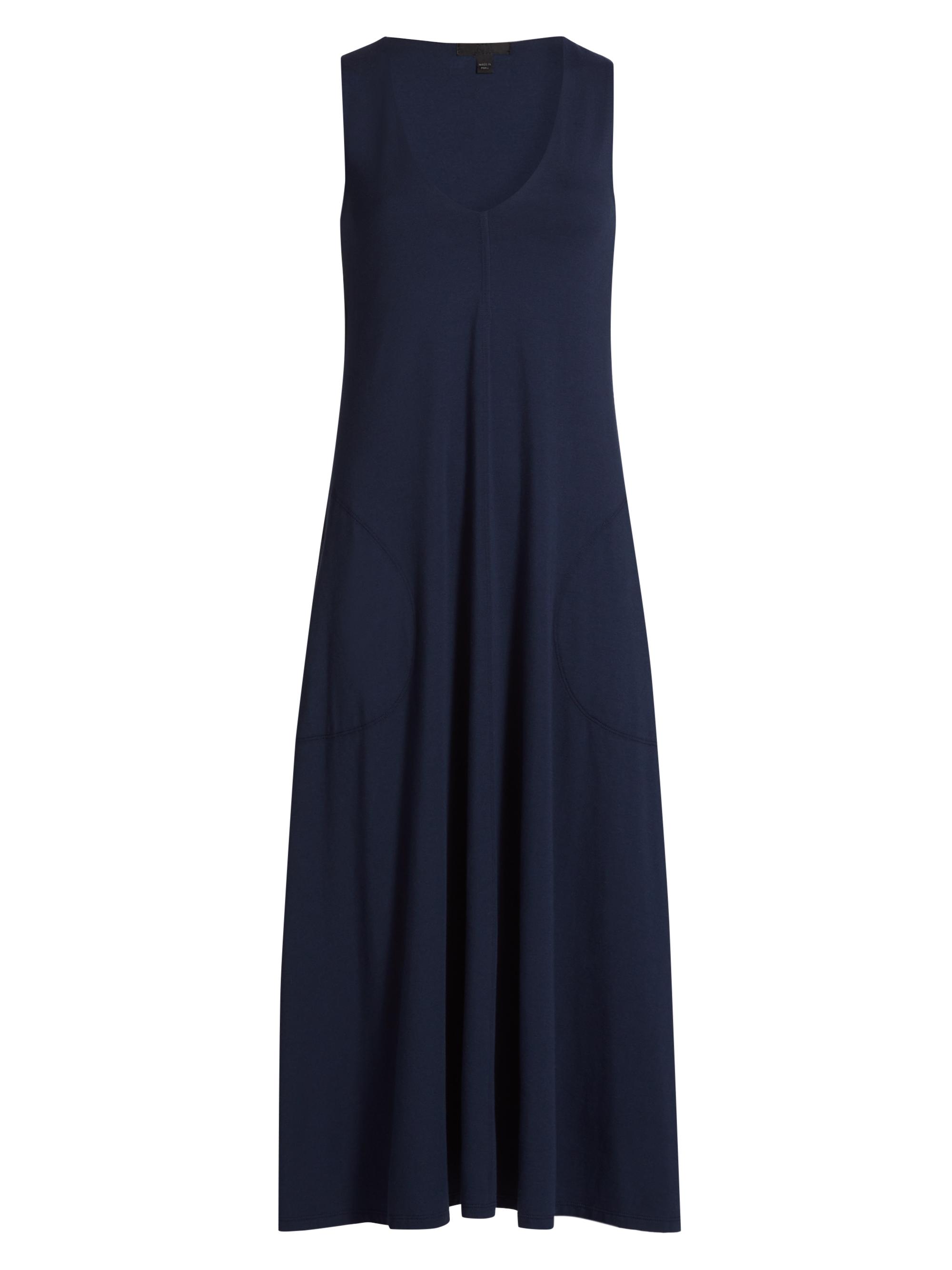 ATM Anthony Thomas Melillo Women's Cotton-Blend V-Neck Midi-Dress - Midnight
