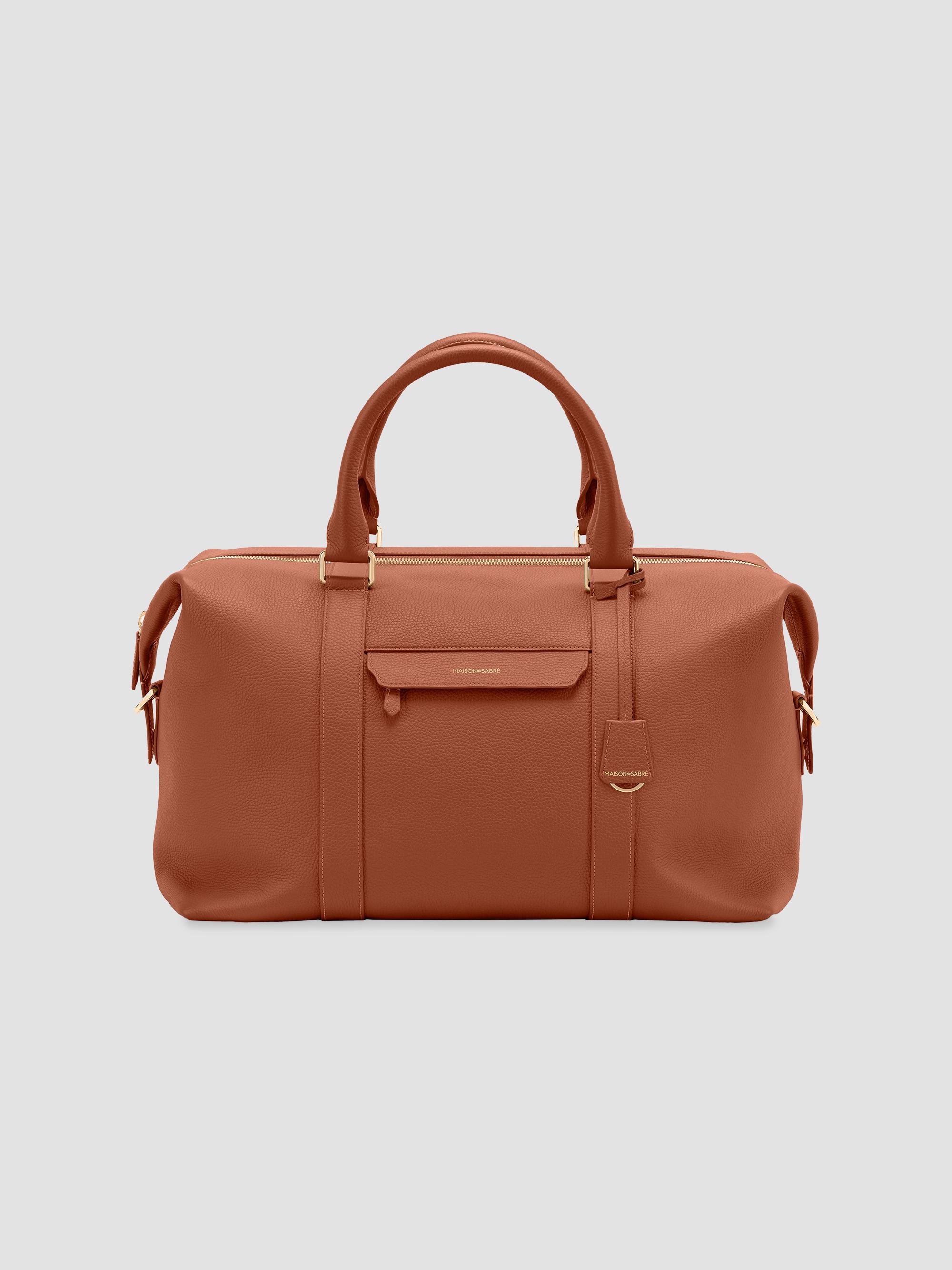 Maison de Sabre Leather Duffle Bag - Walnut Brown | Thumbnail 10
