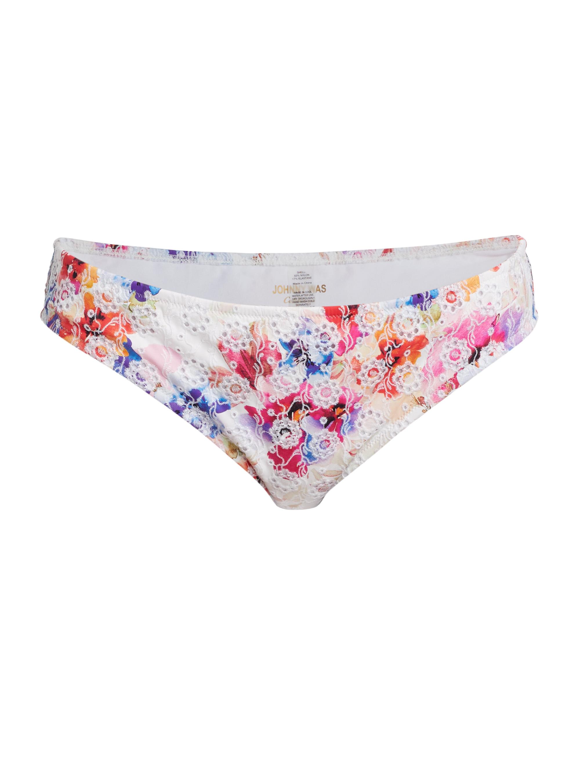 Johnny Was Women's Summer Days Eyelet Bikini Bottom - Summer Days