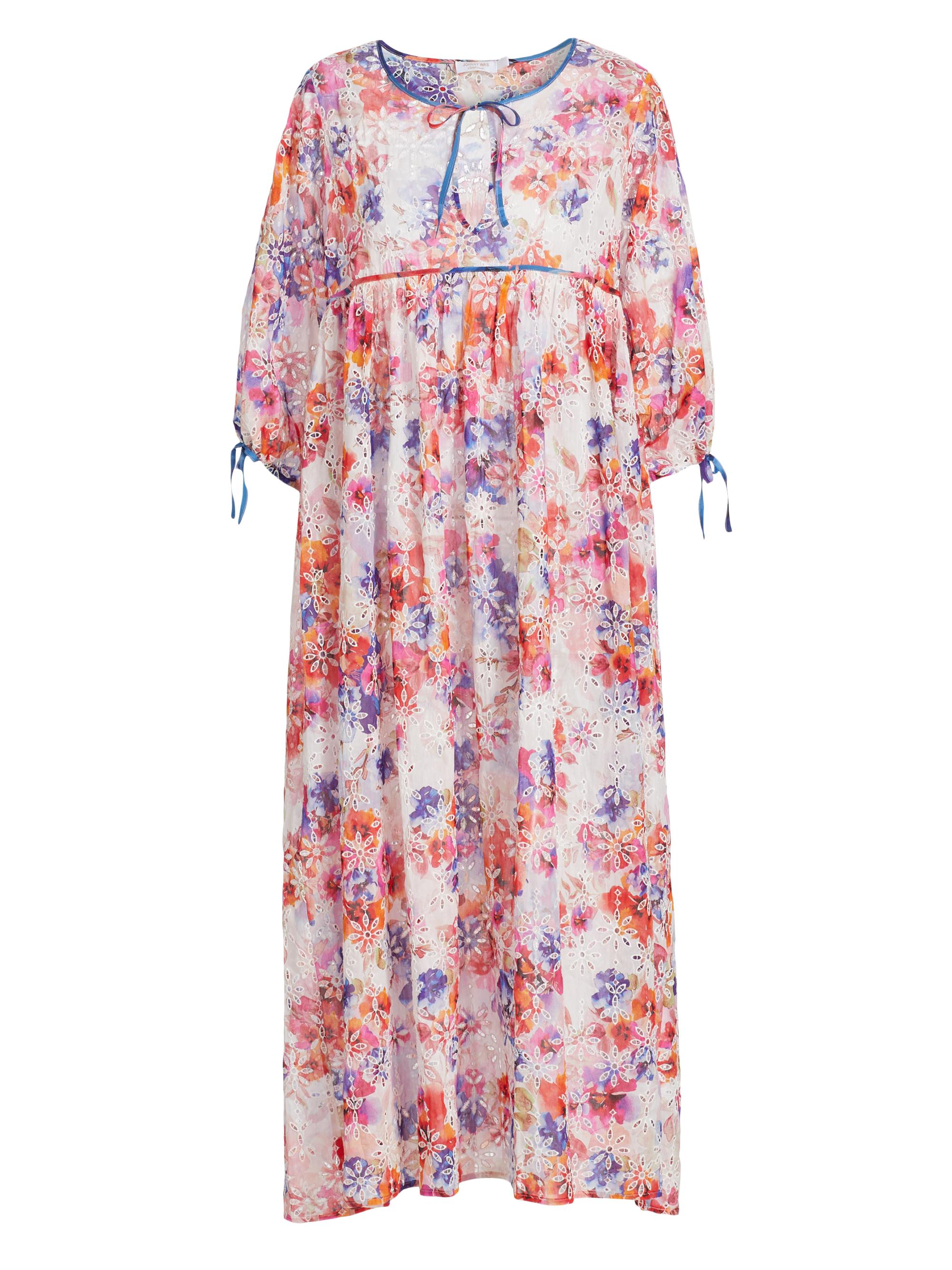 Johnny Was Women's Summer Days Eyelet Tiered Midi-Dress - Summer Days