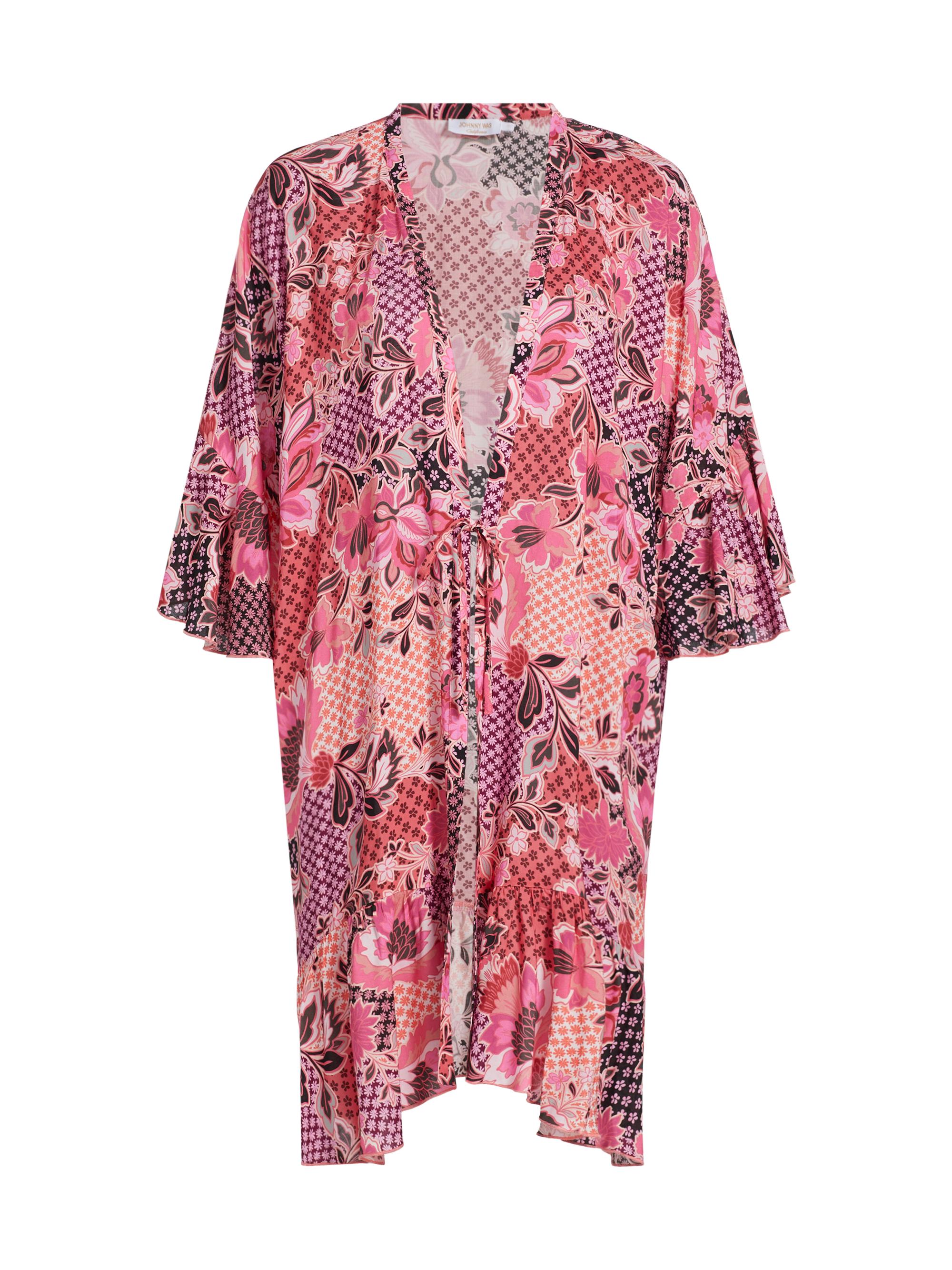 Johnny Was Women's Valennis Ruffled Floral Tie-Front Top - Valennis