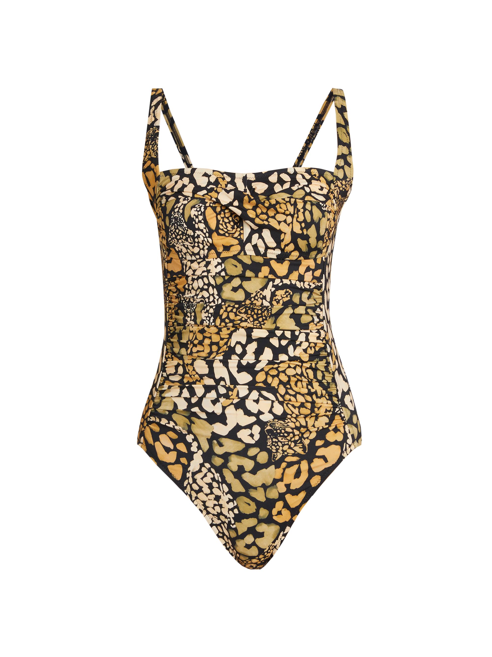 Johnny Was Women's Afeni Leopard One-Piece Swimsuit - Afeni