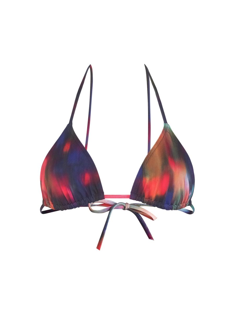 Eres Women's Spatiale Abstract Triangle Bikini Top In Imprime Boreale