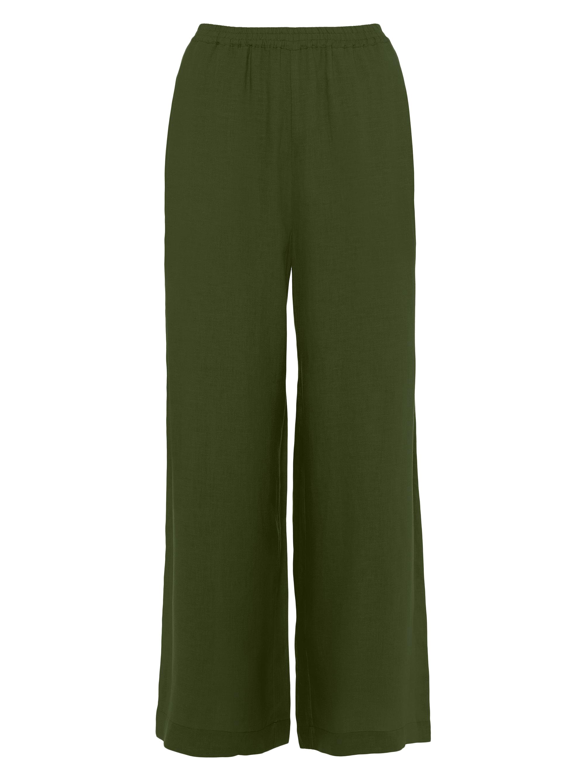 ERES Women's Select Linen Wide-Leg Pants - Vert Mousse