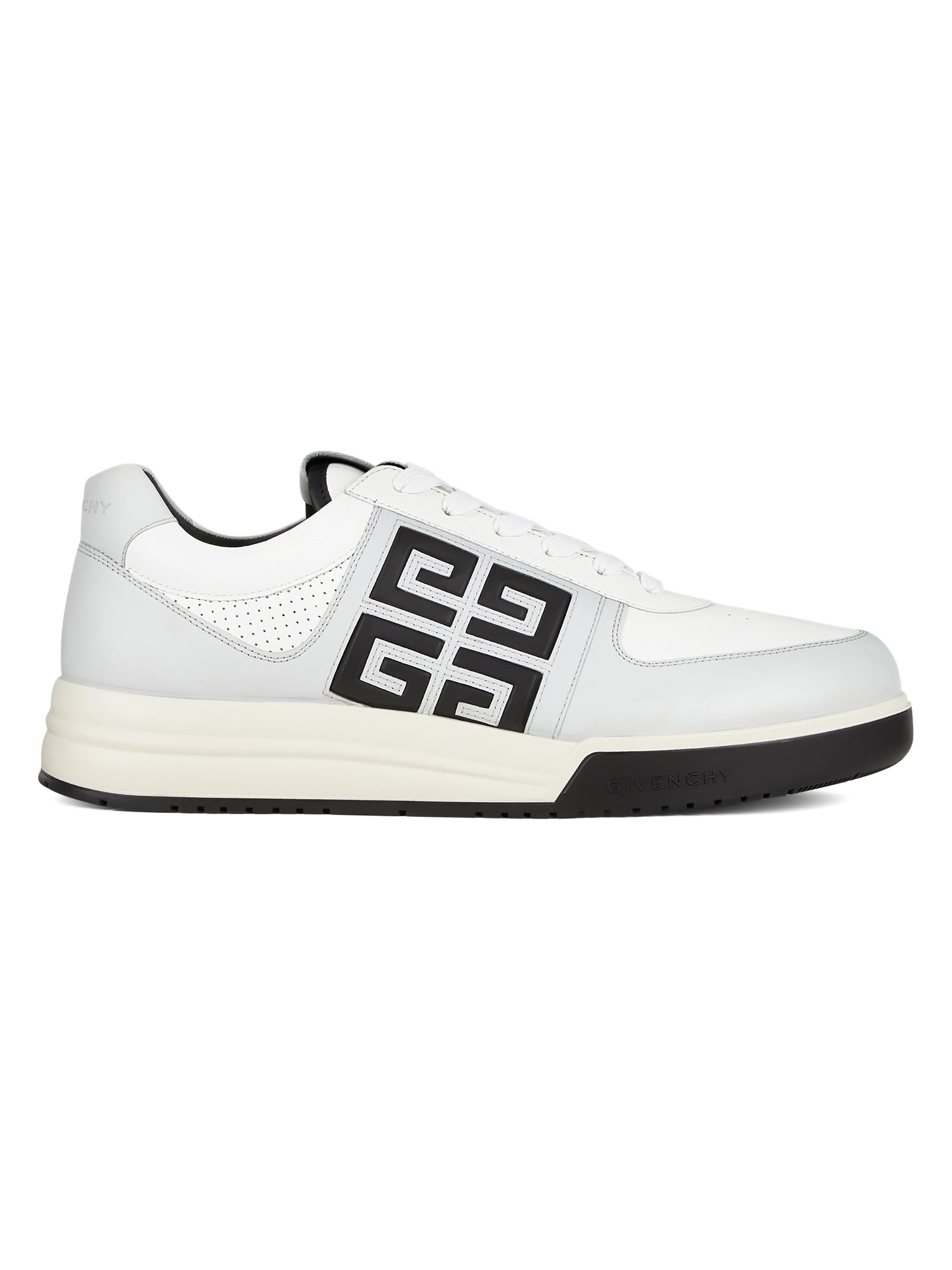 Givenchy Men's G4 Sneakers in Leather and Perforated Leather - Black