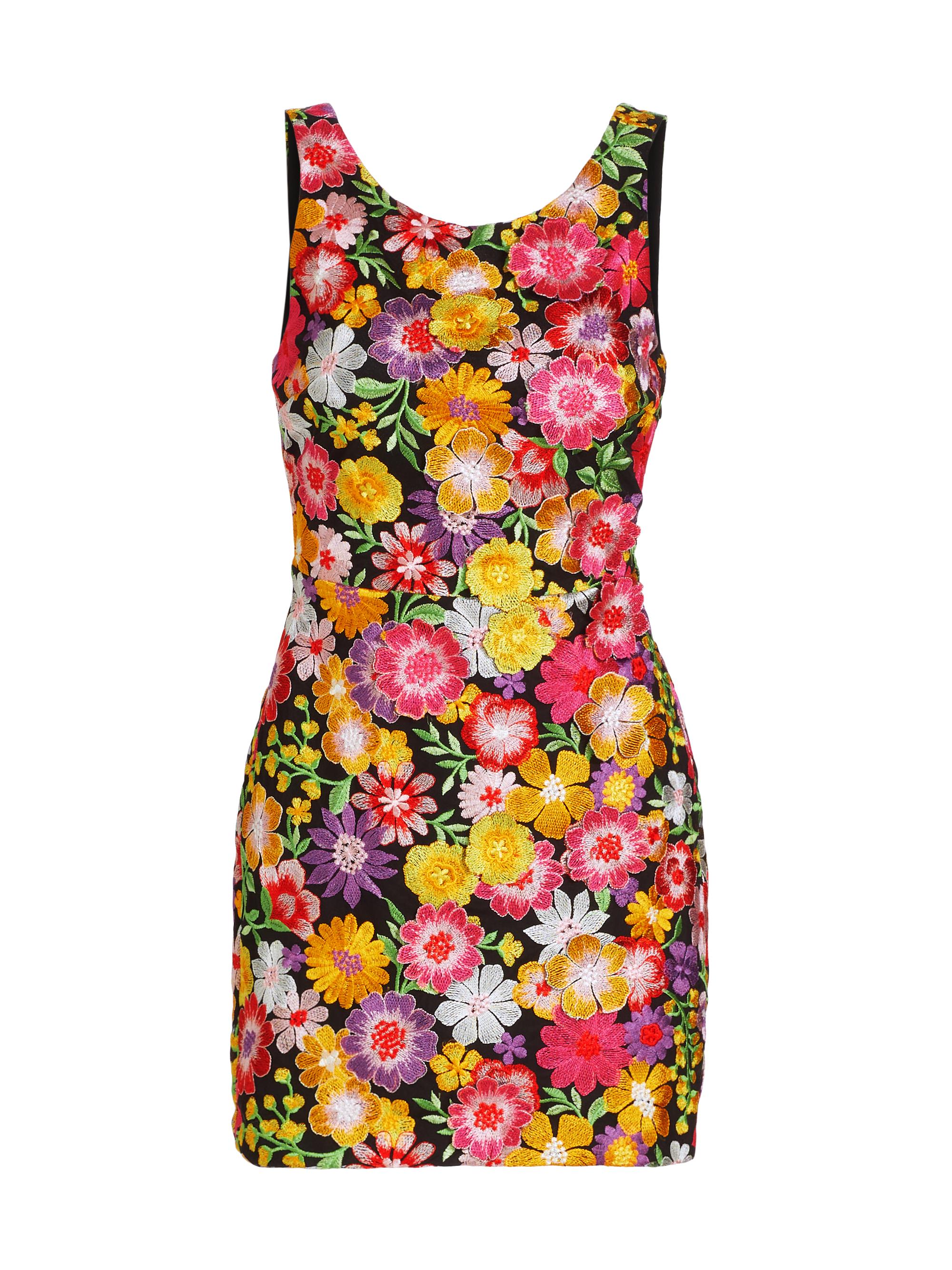 Ramy Brook Women's Julie Lattice-Back Floral Minidress - Black Multi