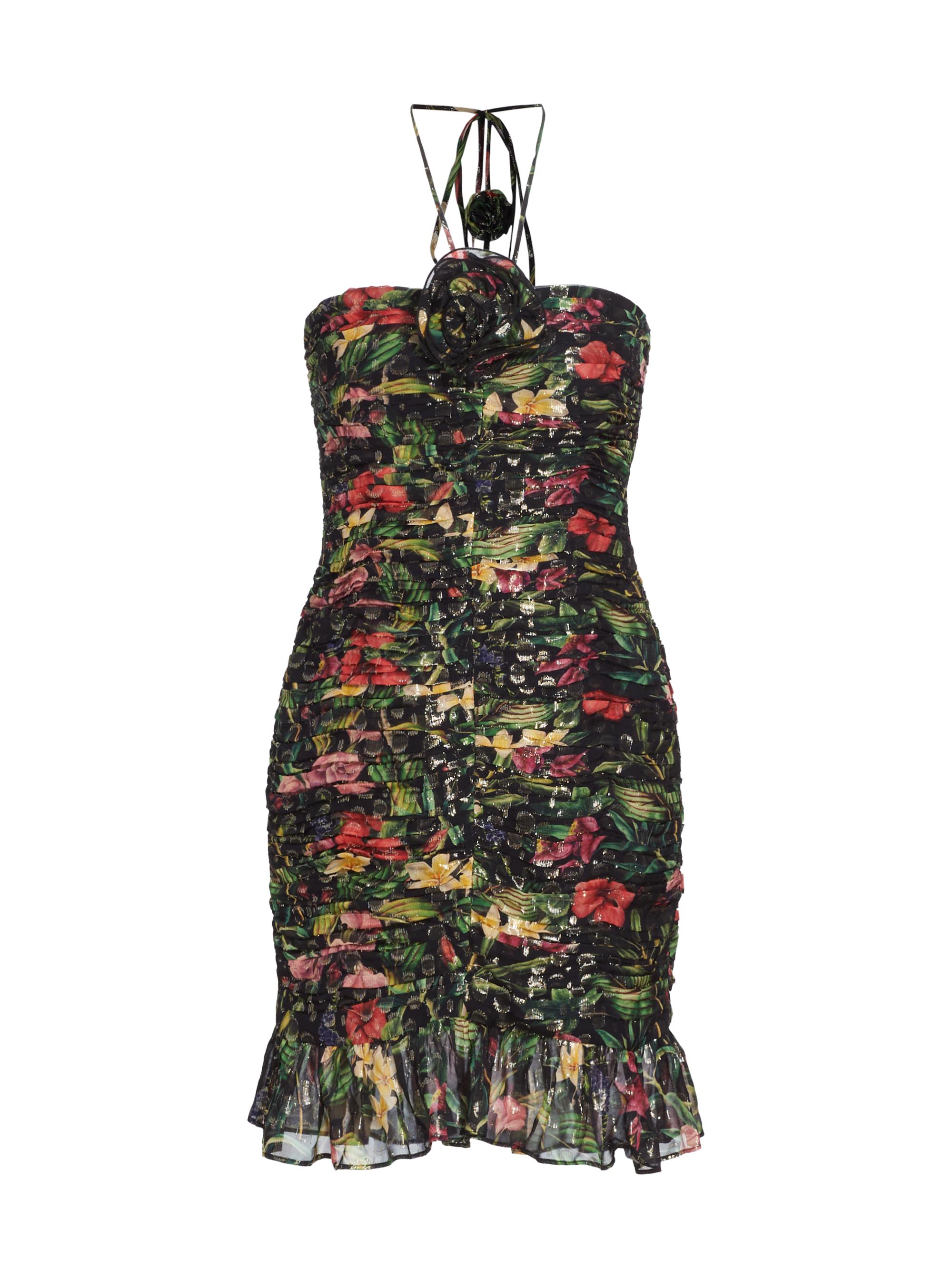 Ramy Brook Women's Margret Floral Halter Minidress - Black Multi