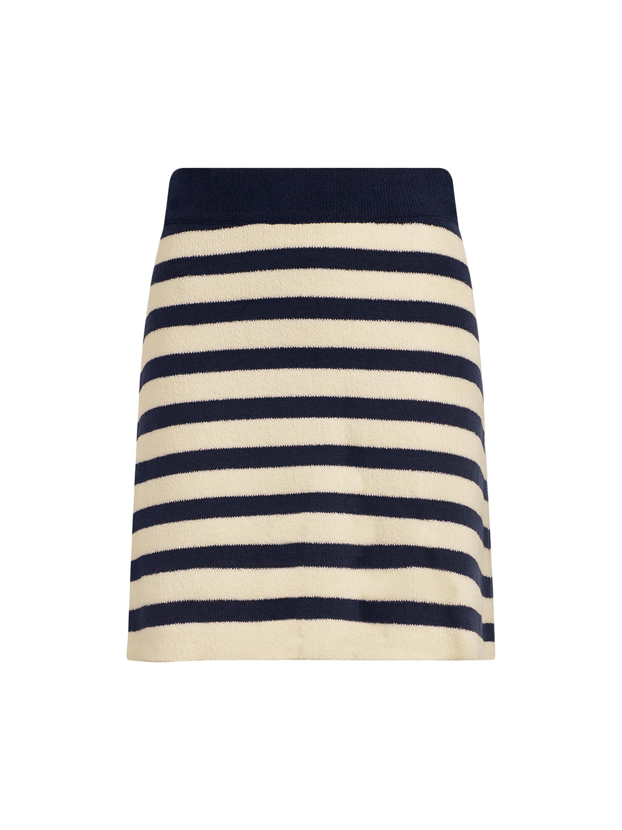 Favorite Daughter Women's The Annabel Striped Knit Miniskirt - Navy White