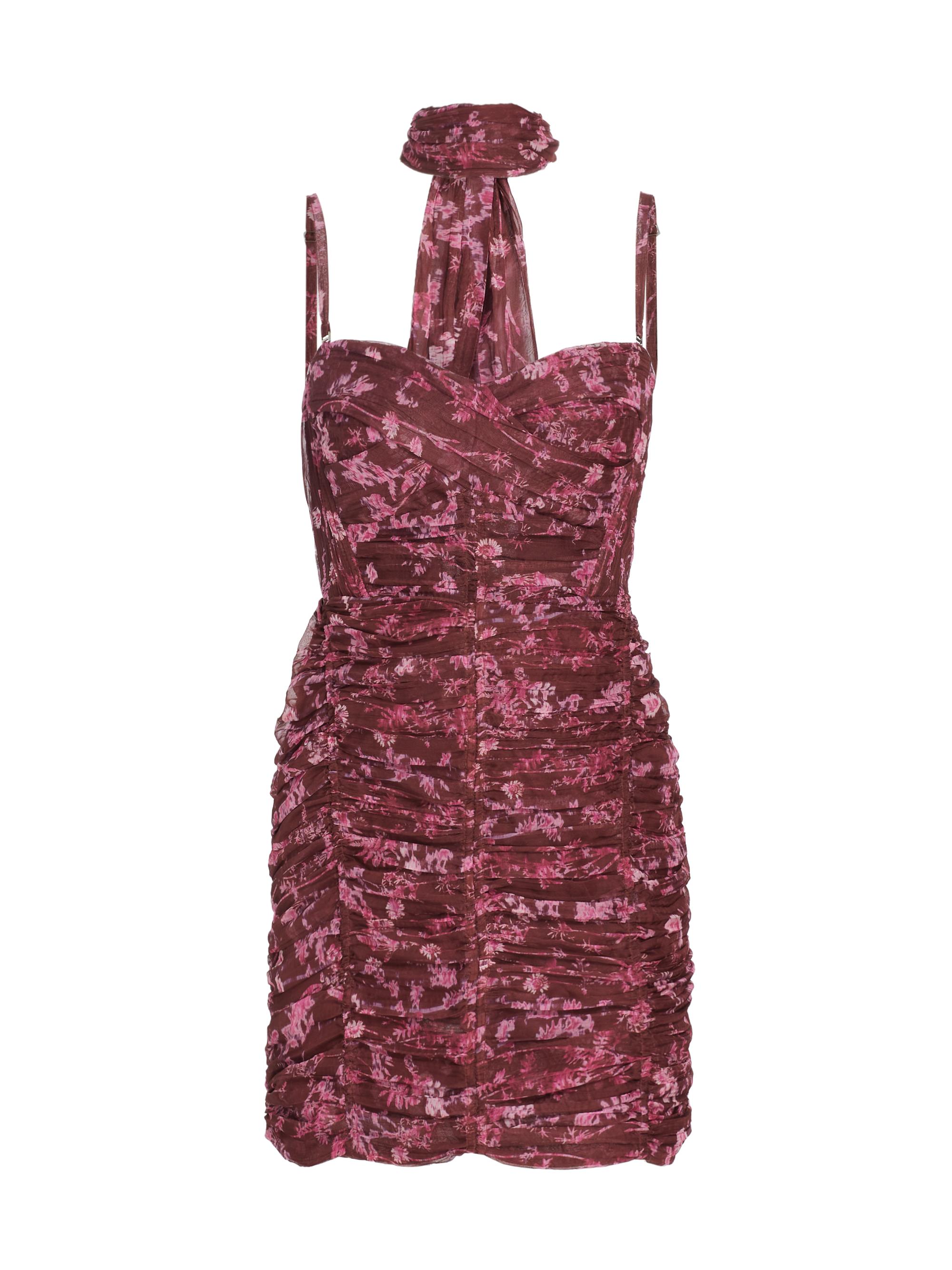 Sabina Musáyev Ascella Metallic Corset Tiered Midi Dress | Saks