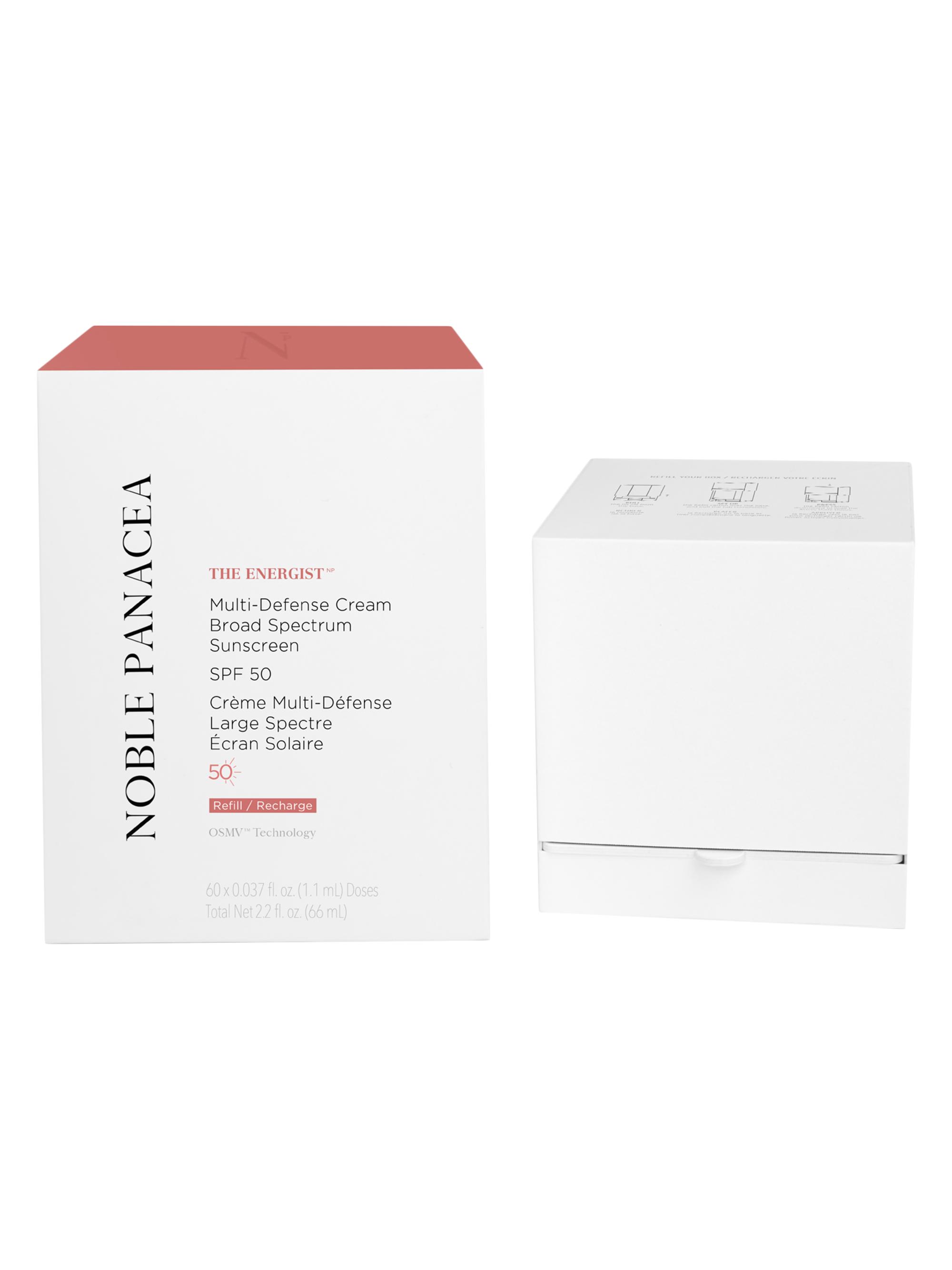 Noble Panacea Women's THE ENERGIST NP Multi-Defense Cream SPF 50, 60-Dose Refill