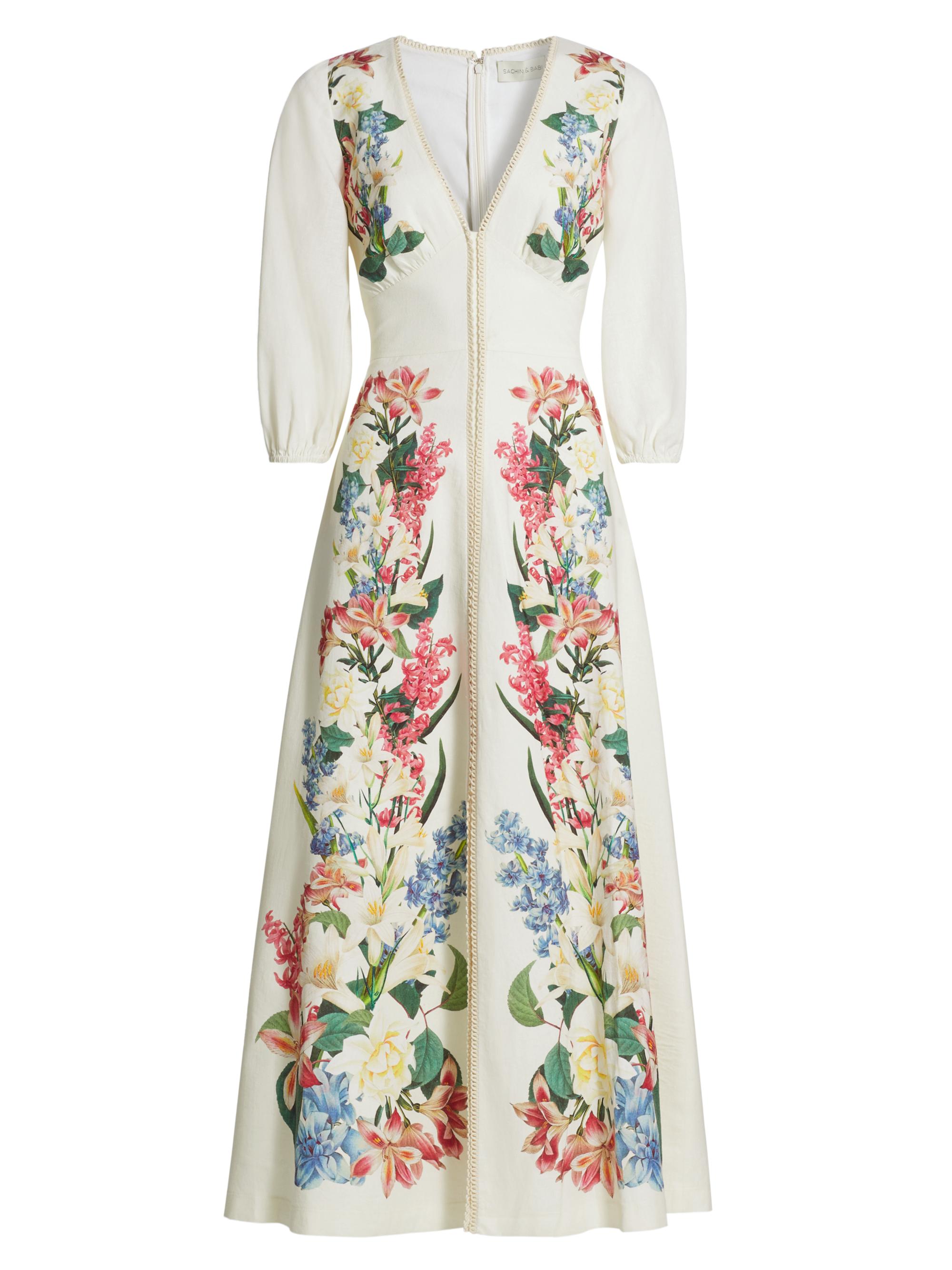 Sachin & Babi Women's Varenna Floral Linen-Blend Maxi Dress - Giglio Colorato